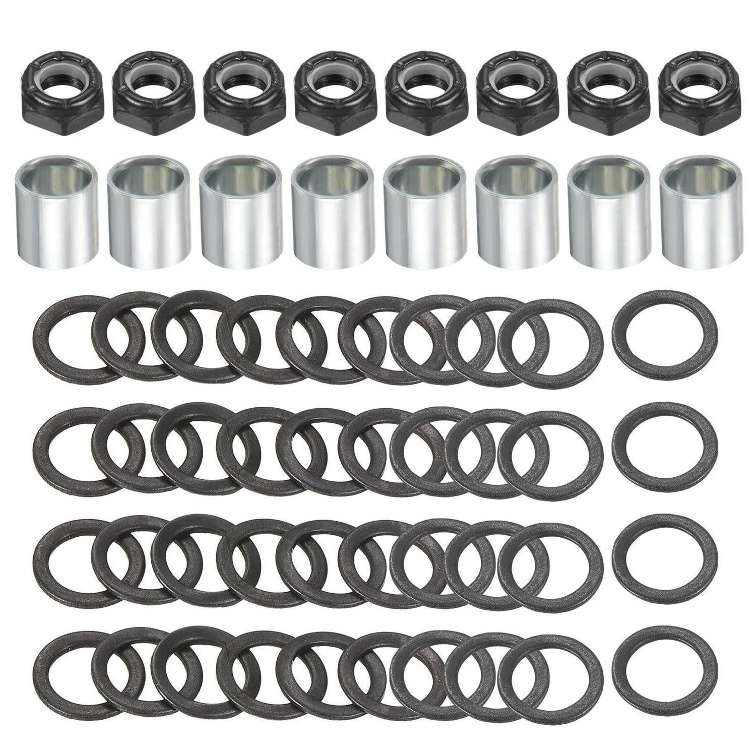 LuxusKollektion Longboard Skateboard Truck Hardware Set Silber Schwarz
