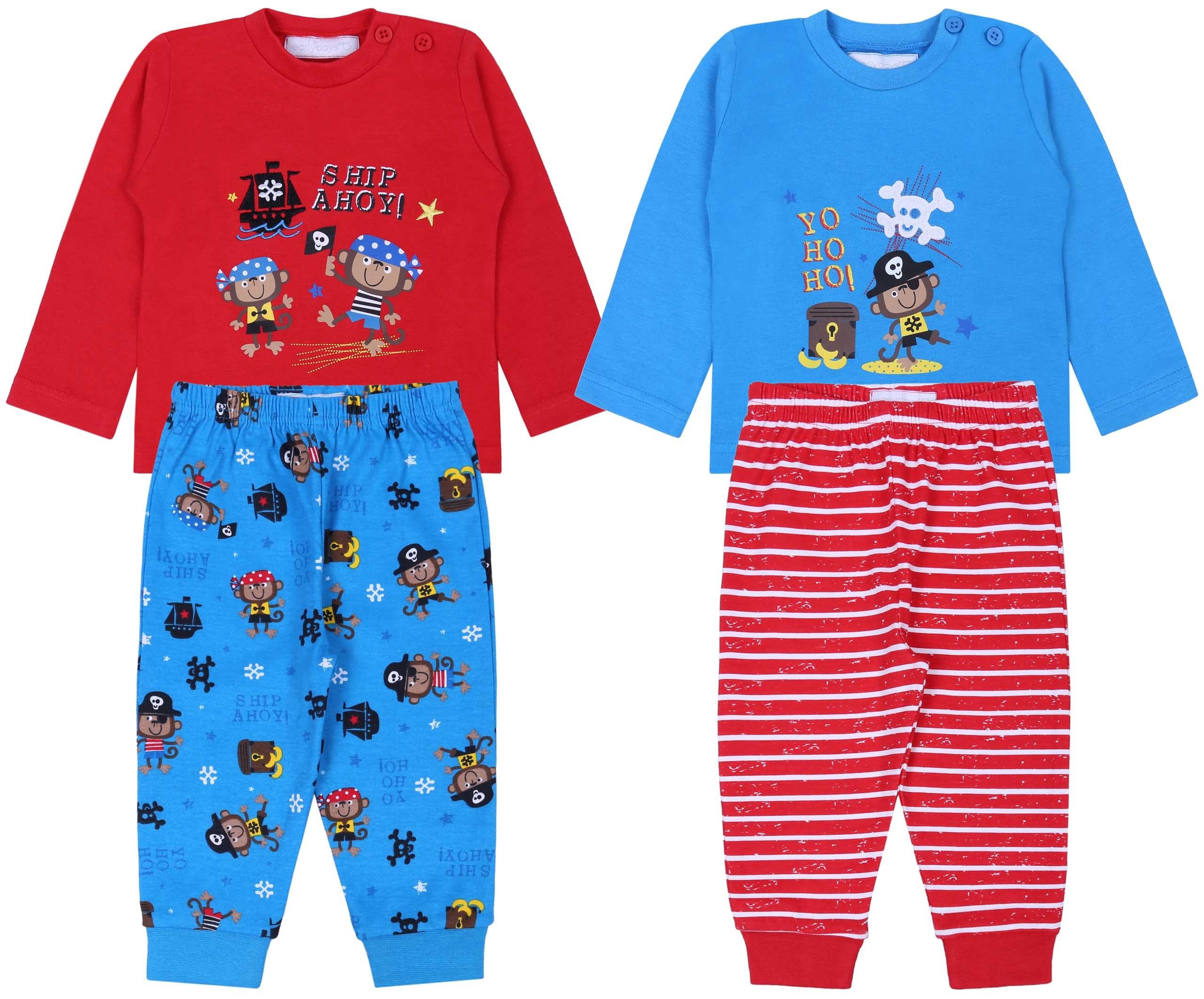 Sarcia.eu Pyjama 2x Schlafanzug SEERÄUBER EARLY DAYS 6-12 Monate