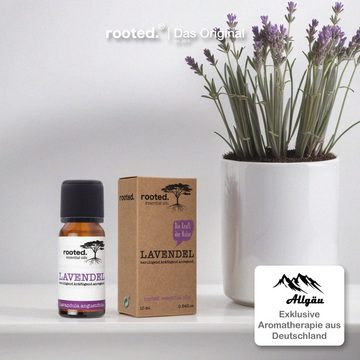 rooted. Körperöl rooted.®, 10ml ätherisches Lavendelöl, Lavandula angustifolia