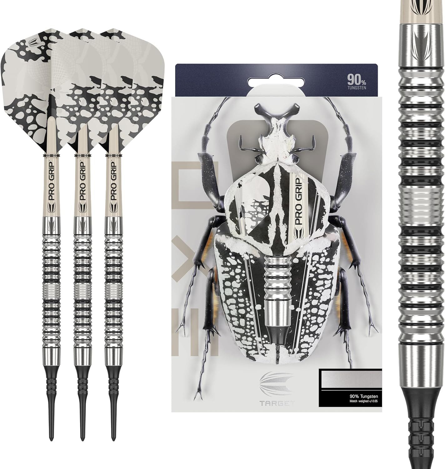 Softdarts EXO Edition 90% Tungsten Soft Tip Darts Set - EXO 10 18g