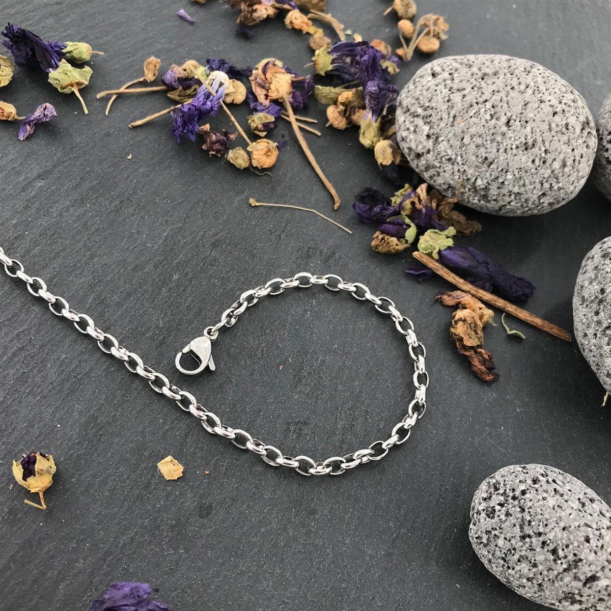 Morella Kette mit Anhänger Damen Halskette 70 cm mit Coin 33 mm (2-tlg), Silberkette inkl. austauschbarem Coin, im Samtbeutel