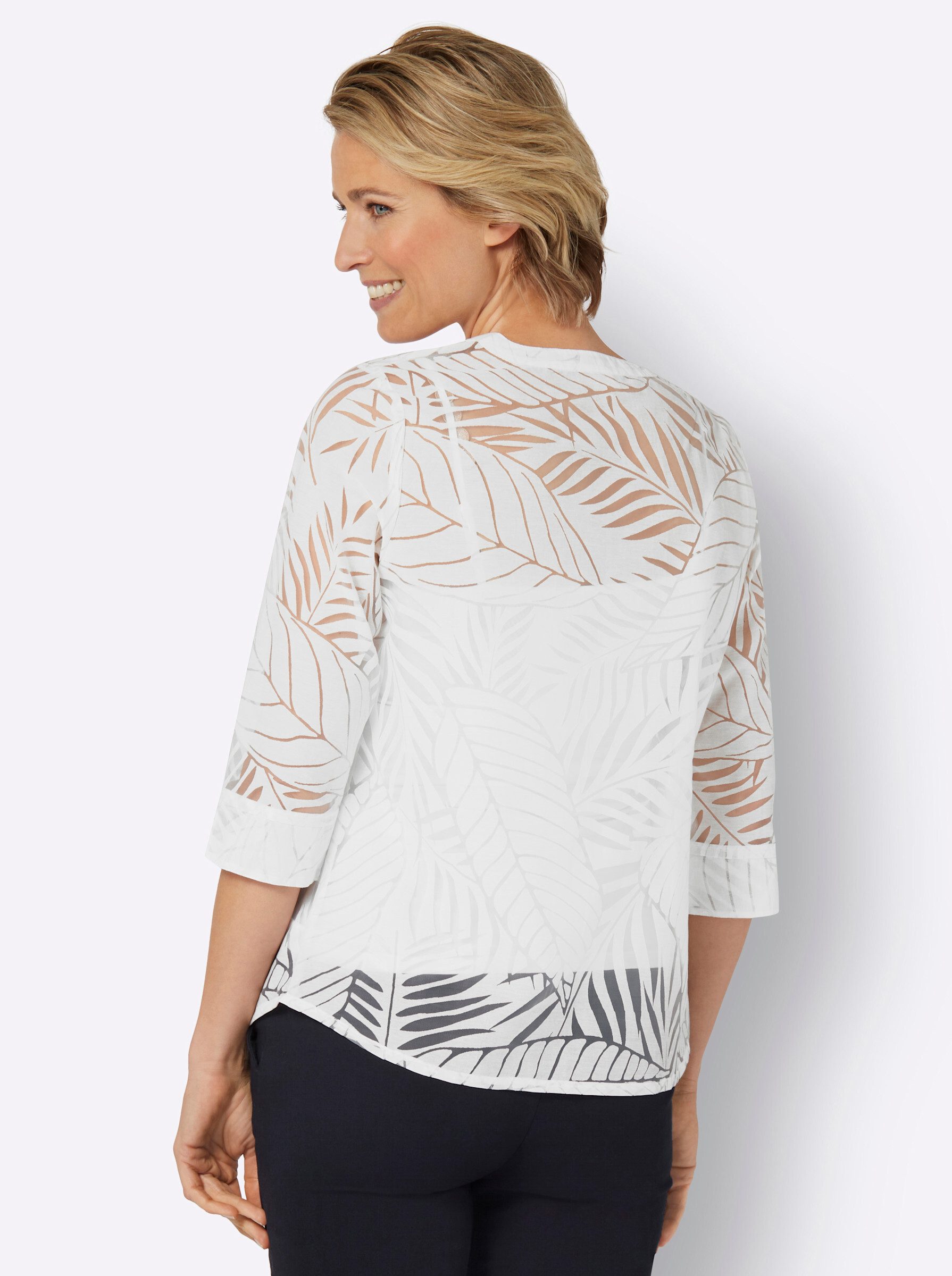 Sieh an! Klassische Bluse Schlupfbluse günstig online kaufen