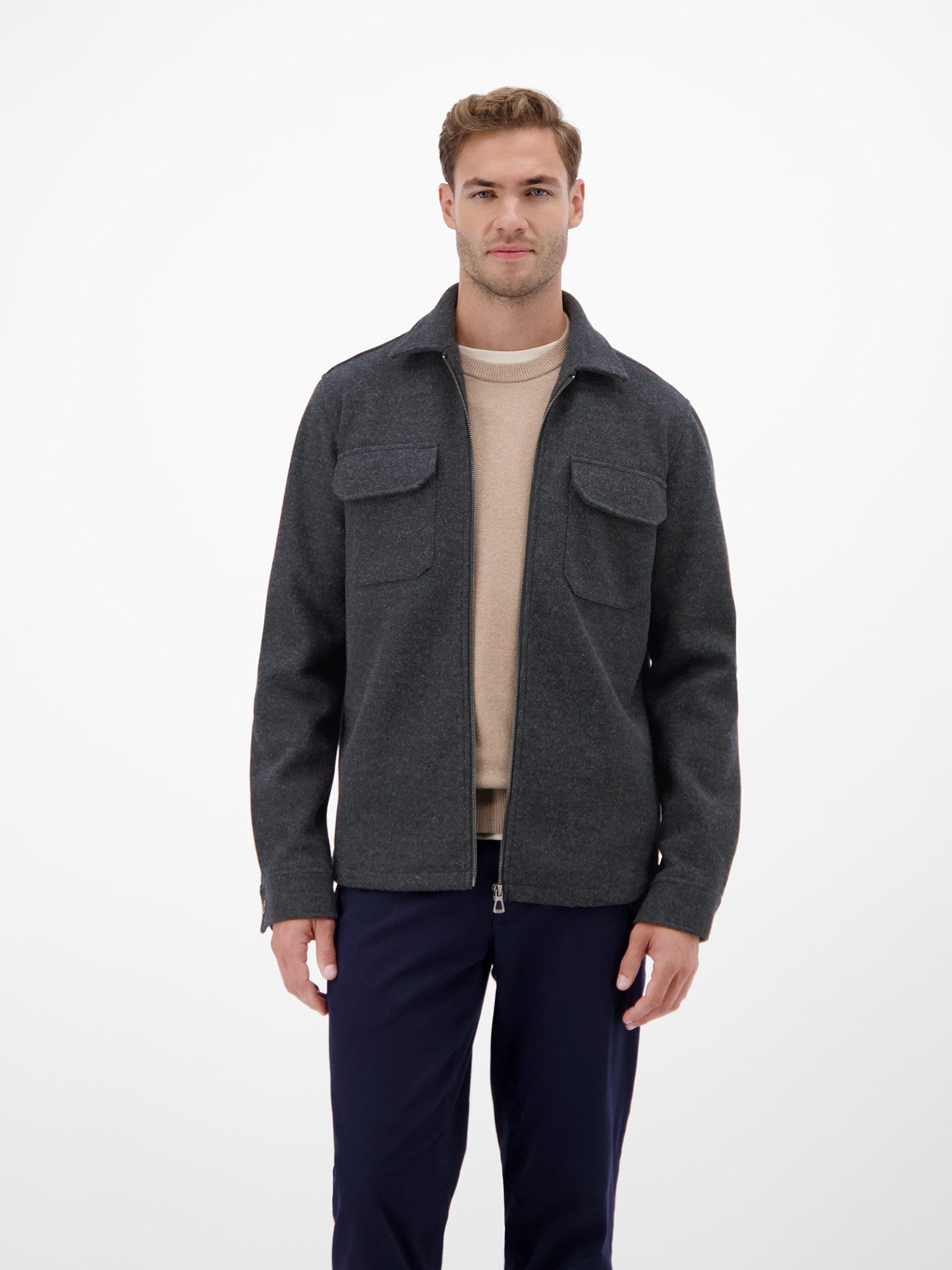 LERROS Langarmhemd LERROS Herren Overshirt in günstig online kaufen