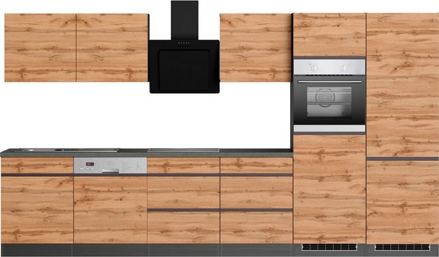 HELD MÖBEL Küchenzeile »Riesa«, Stellbreite 360 cm, wahlweise mit oder ohne E Geräte  - Onlineshop Otto