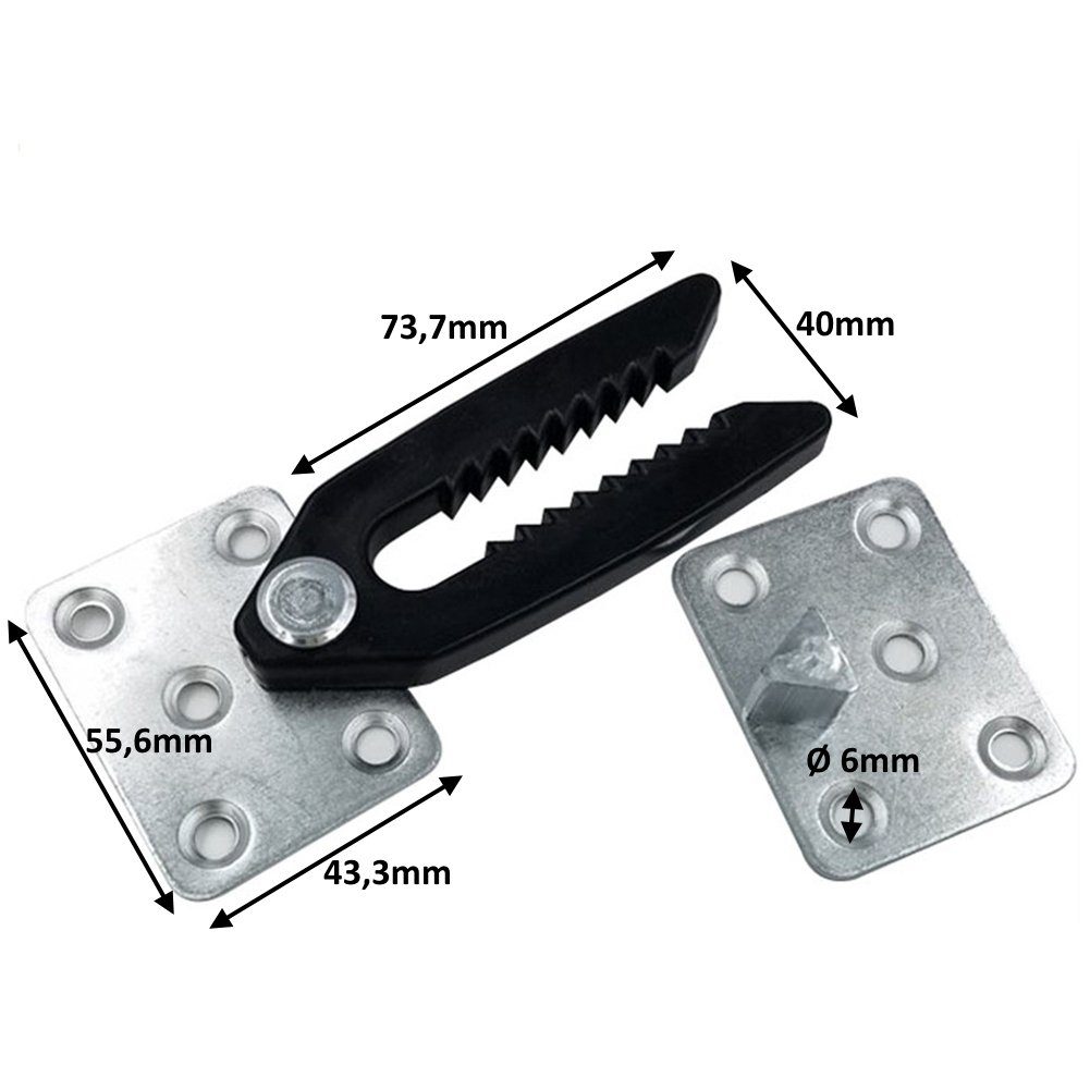 Steckverbinder, Möbel Schnapp-Verbi BAYLI Couchverbinder, Tischverbinder, Flachverbinder