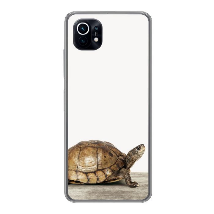 MuchoWow Handyhülle Schildkröte - Junge - Tiere - Kinder - Mädchen Phone Case Handyhülle Xiaomi Mi 11 Silikon Schutzhülle