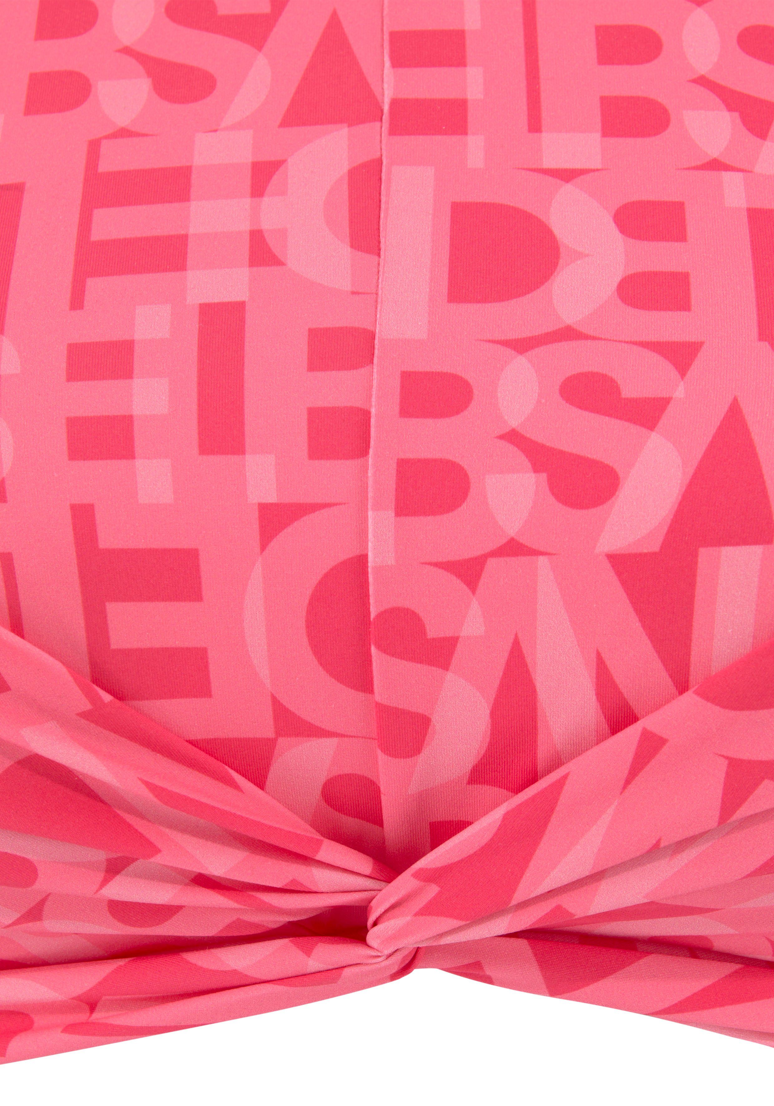 Elbsand Crop-Bikini-Top Letra, mit tollem Wording
