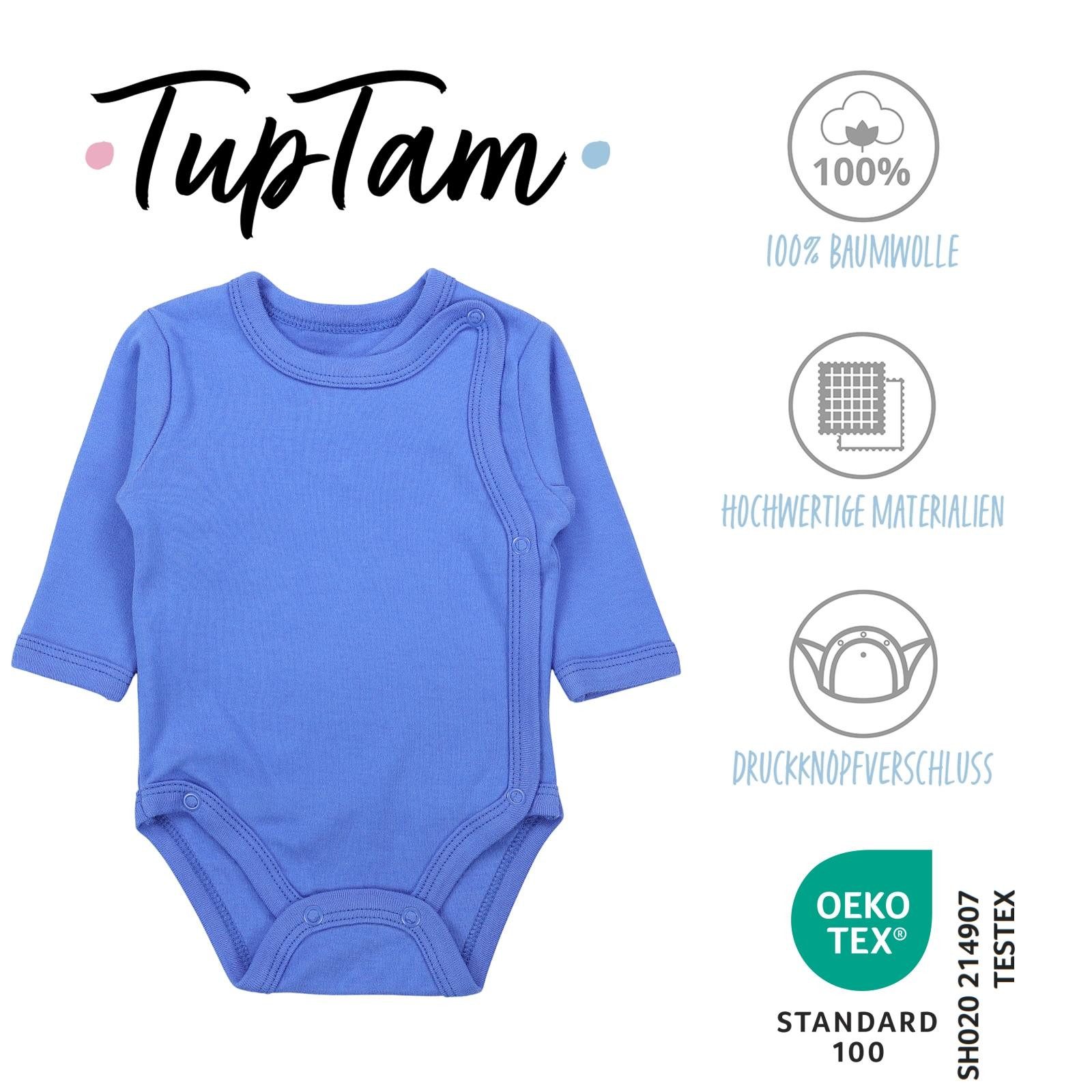 TupTam Wickelbody TupTam Baby Unisex Langarm Wickelbody Print / Uni 5er Pack