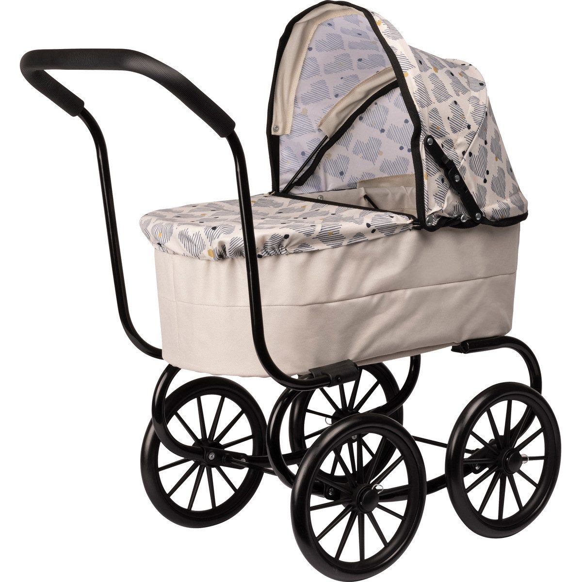 Skrållan Puppenwagen Herzen Mädchen, (1-tlg)