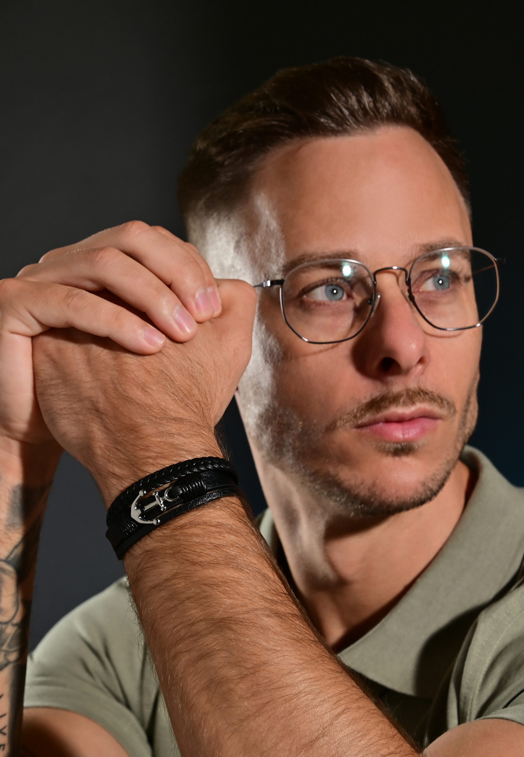 AKZENT Armband Arne Armband Echtleder schwarz günstig online kaufen