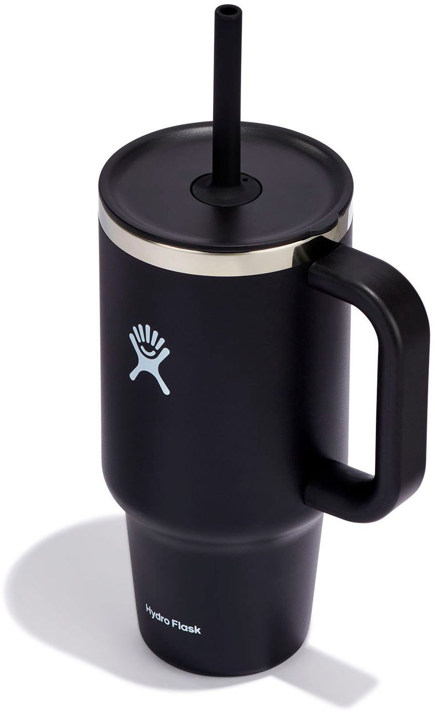 Hydro Flask Thermobecher All Around Travel Tumbler in den Größen 24 oz/ 32 oz / 40 oz, 1-tlg., Edelstahl, Thermo Cup mit Strohhalm, 709 ml/ 946 ml/ 1182 ml