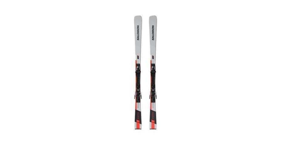 Salomon Ski E S/MAX X9 TI + M11 GW L80 CHROME/NEON RED/BLACK