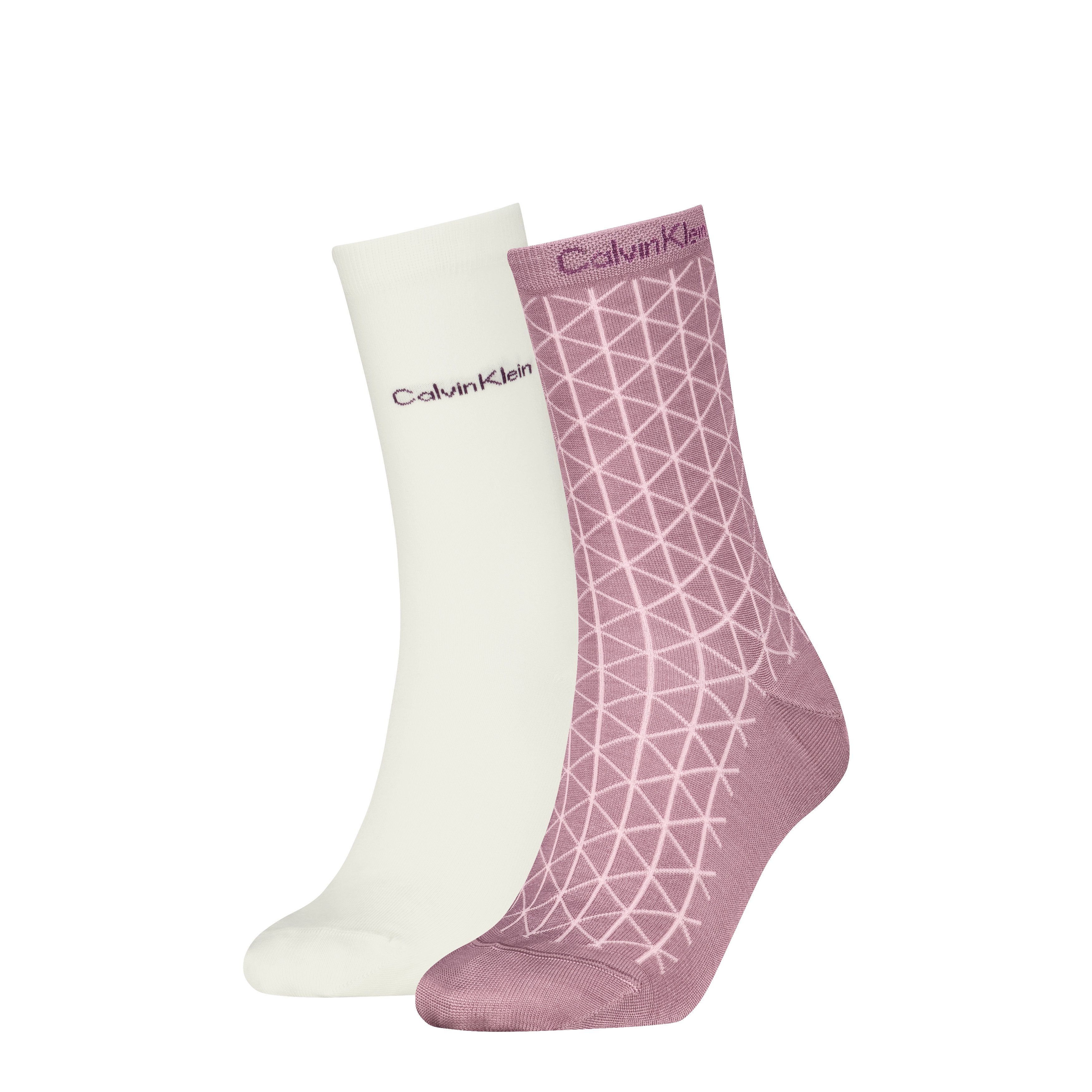 Calvin Klein Socken CK WOMEN SOCK 2P DROPNEEDLE PATTERN (2 Paar)