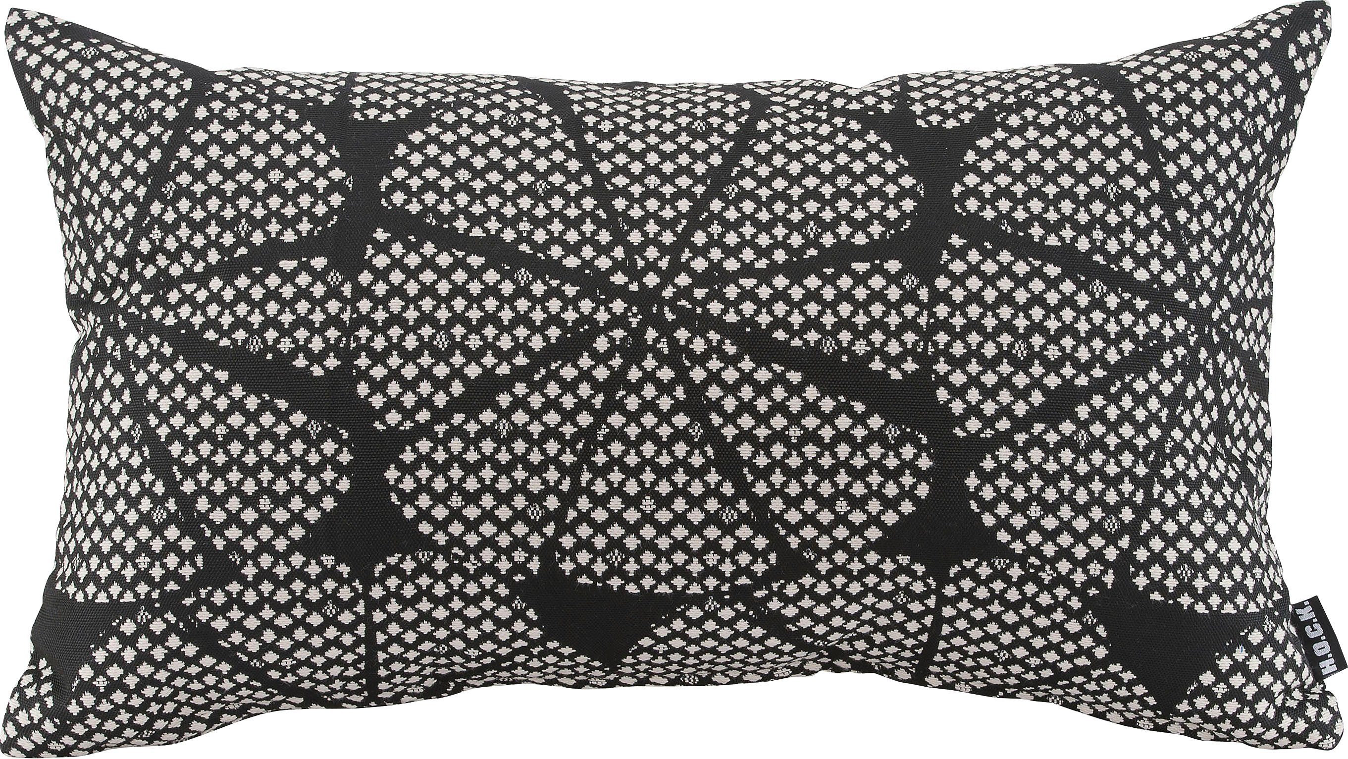 H.O.C.K. Dekokissen Black Art, mit graphischem Muster, Kissenhülle mit  Füllung, 1 Stück