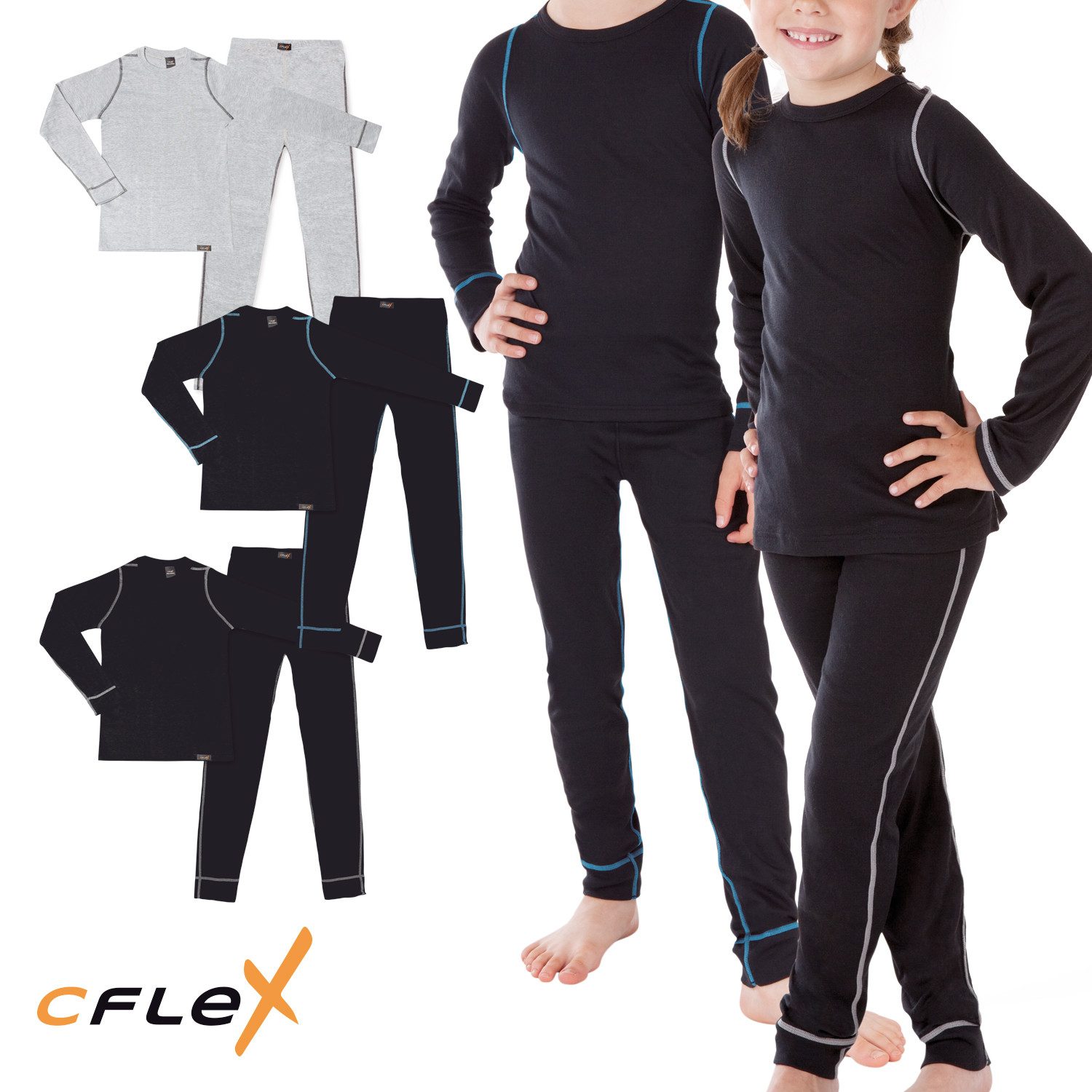 CFLEX Thermohose POLARDRY Kinder Ski- & Thermowäsche Set - Warme Unterwäsche