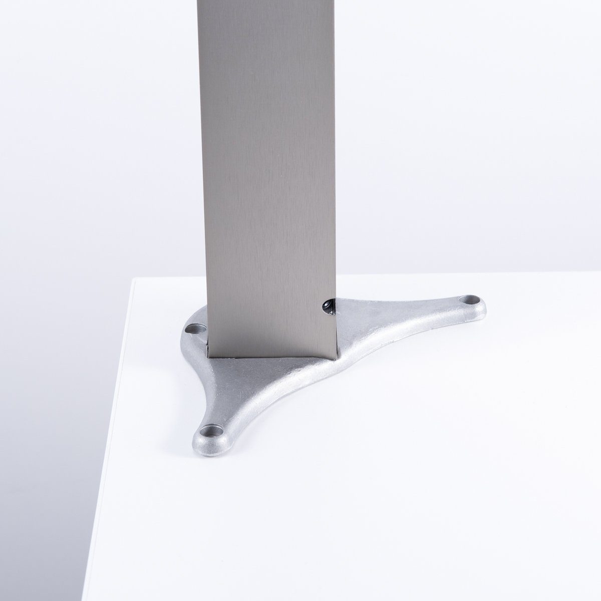 6x6 Tischbein Exklusiv +2cm höhenverstellbar im cm sossai® Tischbeine Edelstahl-Design,