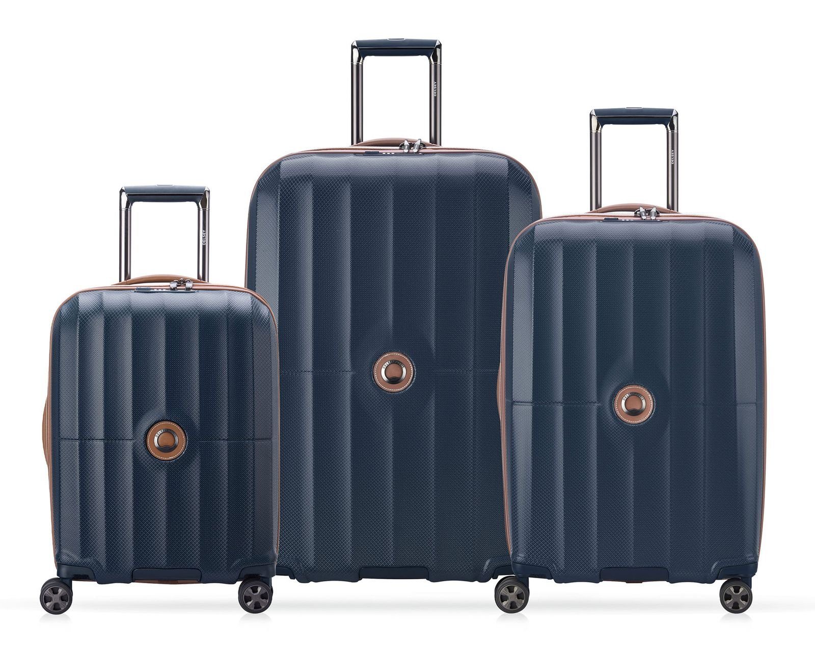 Delsey Trolleyset St Tropez, 4 Rollen, (Set, 3 tlg) Navy