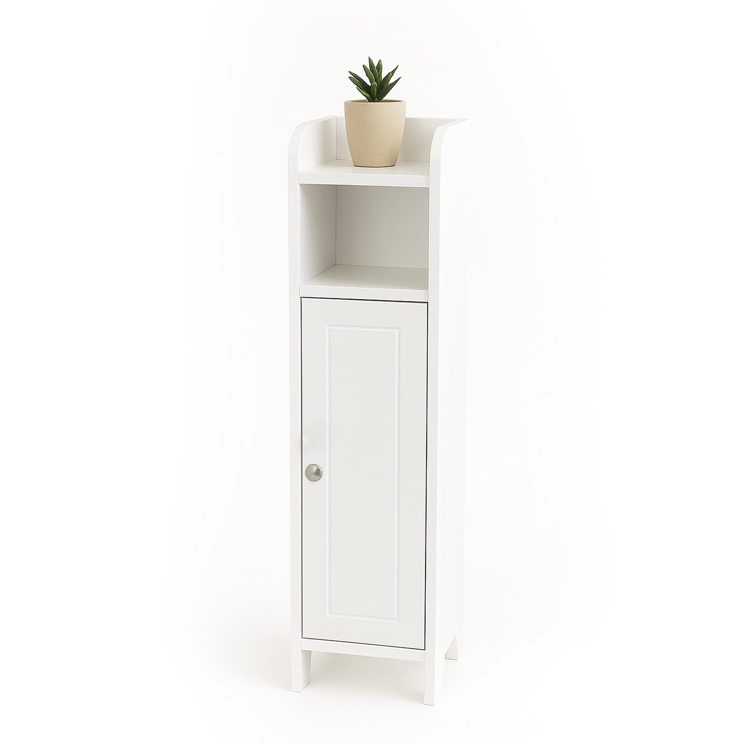 relaxdays Midischrank Weißer Badezimmerschrank günstig online kaufen