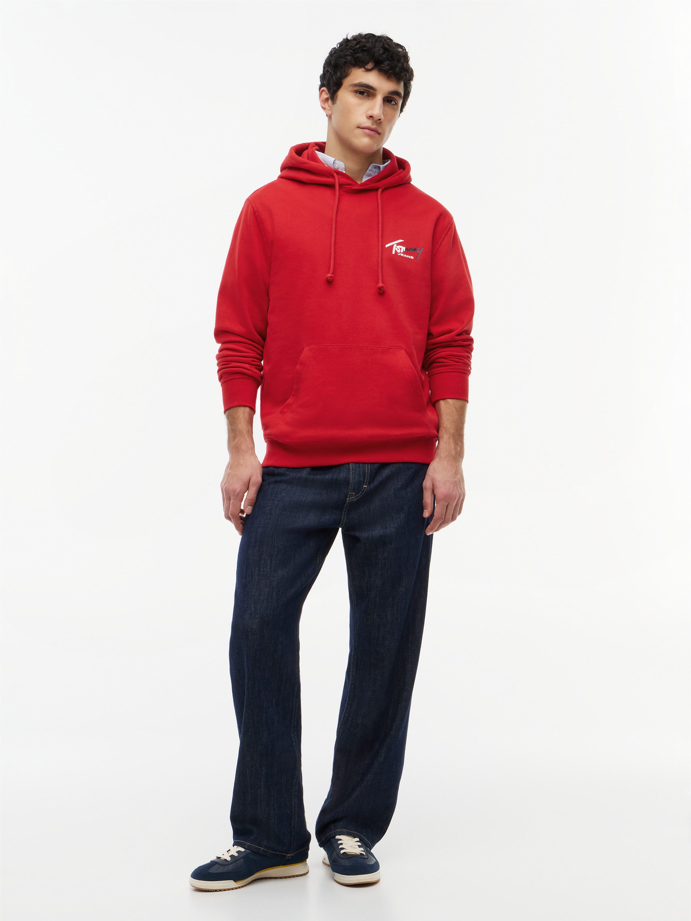Tommy Jeans Kapuzensweatshirt TJM REGULAR ENTRY SIGN Regular fit, mit Kordelzug – Bild 4 von 5