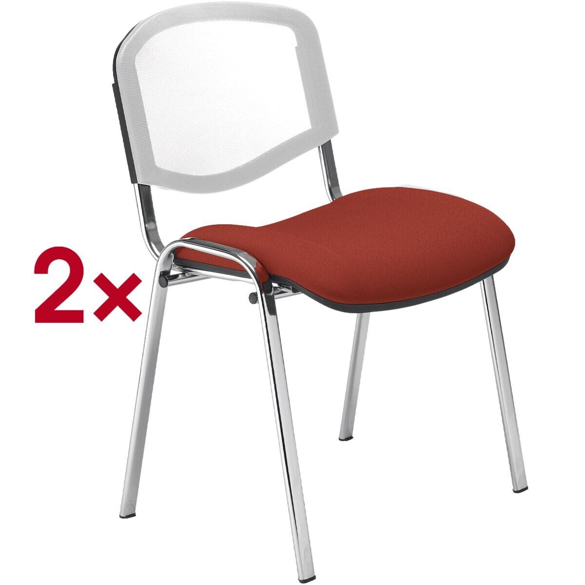 Nowy Styl Besucherstuhl Iso Ergo Mesh (2 St), stapelbar