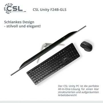 CSL Unity F24-GLS mit Windows 10 Pro All-in-One PC (23,8 Zoll, Intel Celeron, UHD Graphics 600, 8 GB RAM, 256 GB SSD)