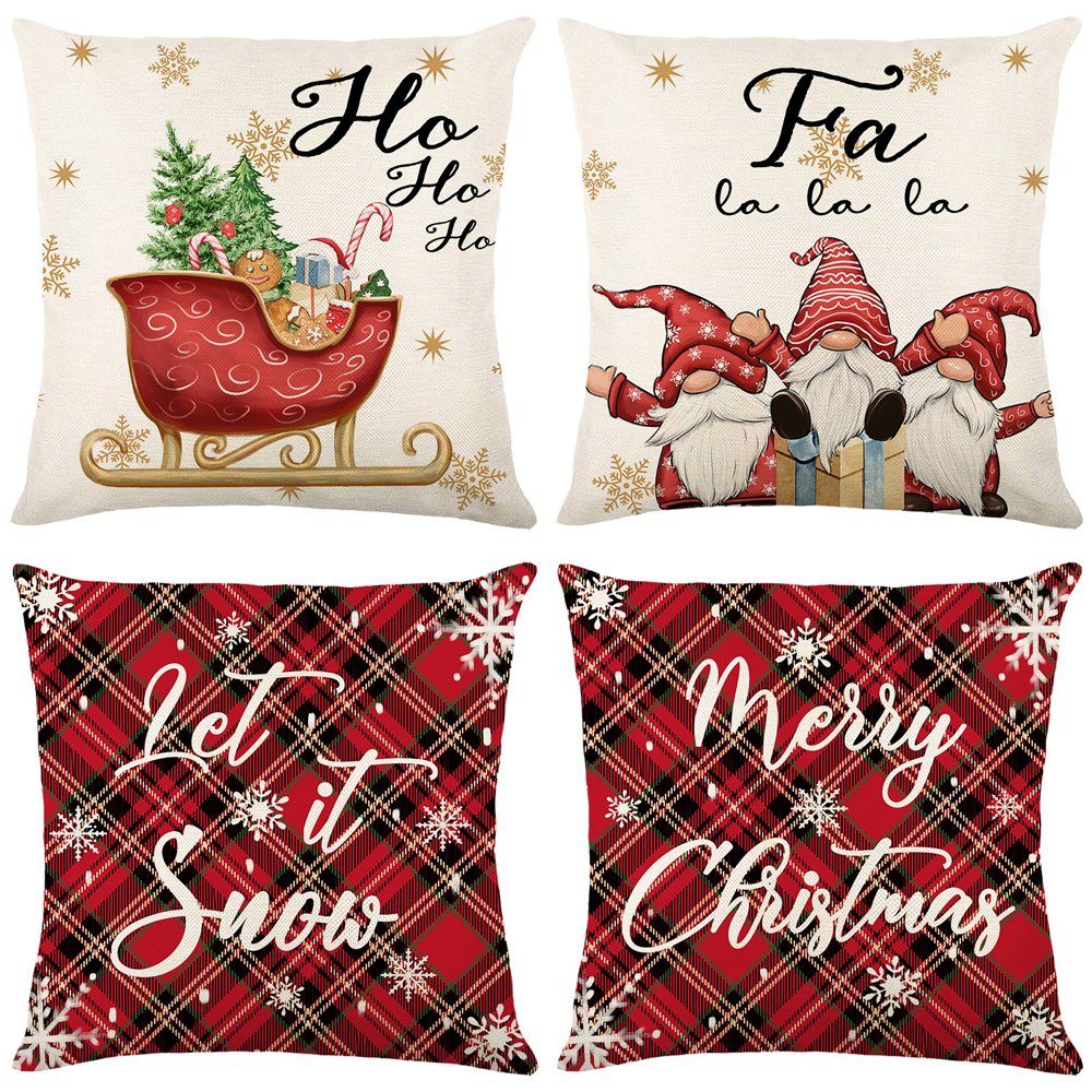 Qelus Kissenbezüge Kissenbezüge Weihnachten Kissenbezug 45 günstig online kaufen