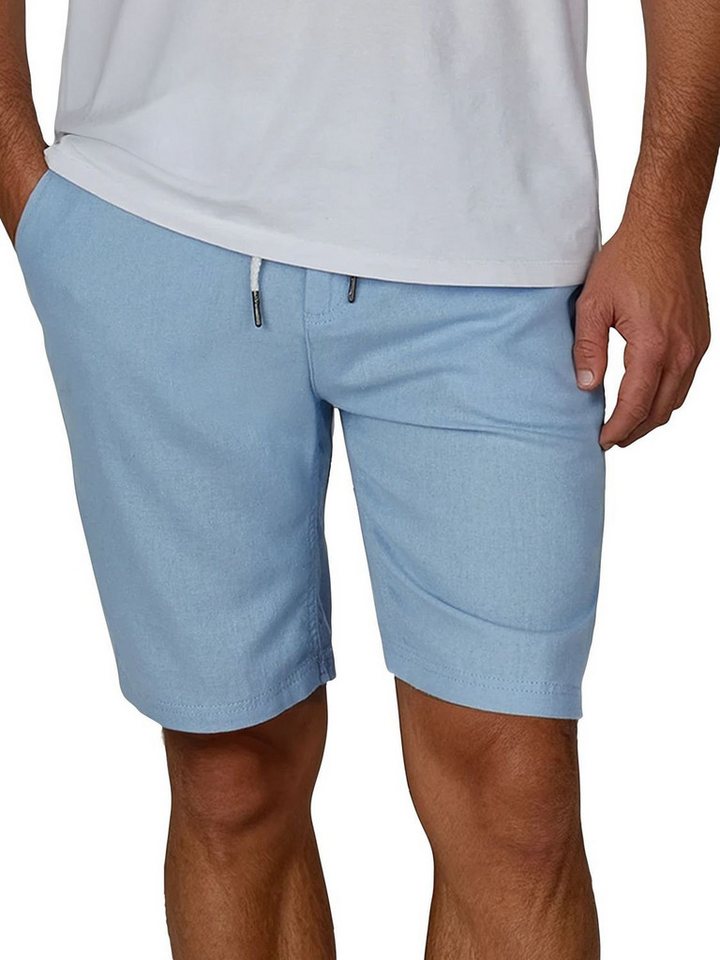 riverso Chinoshorts Herren Freizeitshorts RIVOliver Regular Fit Leinenshort mit Zugbandverschluss