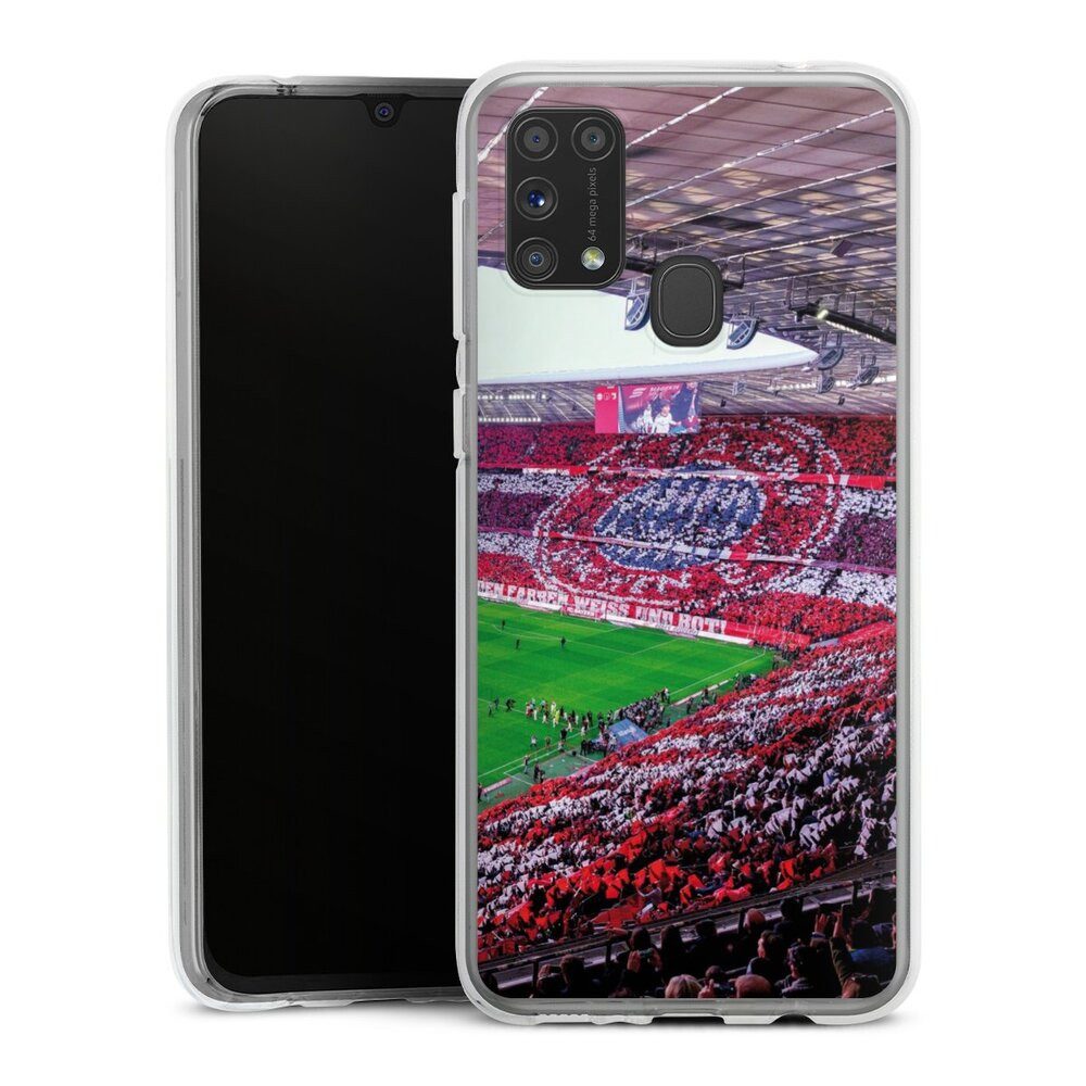 DeinDesign Handyhülle FCB Stadion FC Bayern München FCB Stadion Tribüne, Samsung Galaxy M31 Silikon Hülle Bumper Case Handy Schutzhülle