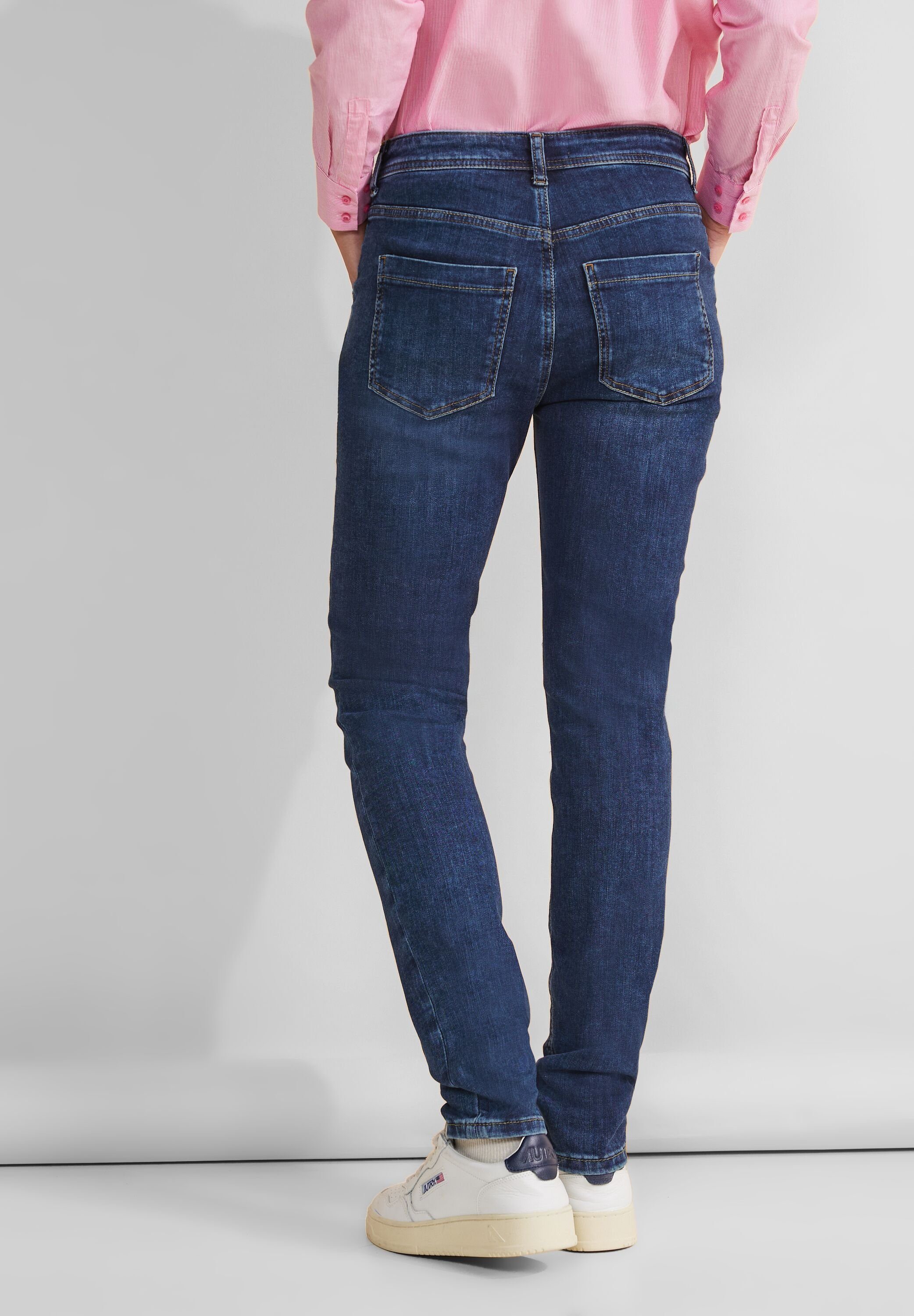 STREET ONE Gerade Jeans High Waist