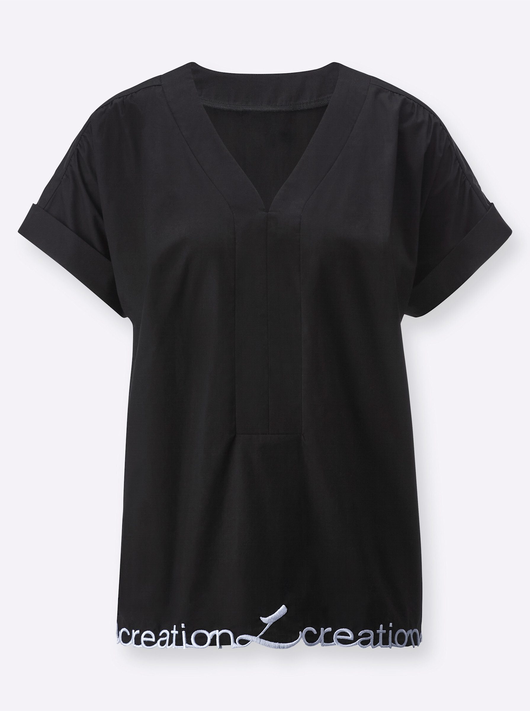 creation L Klassische Bluse Baumwollbluse .