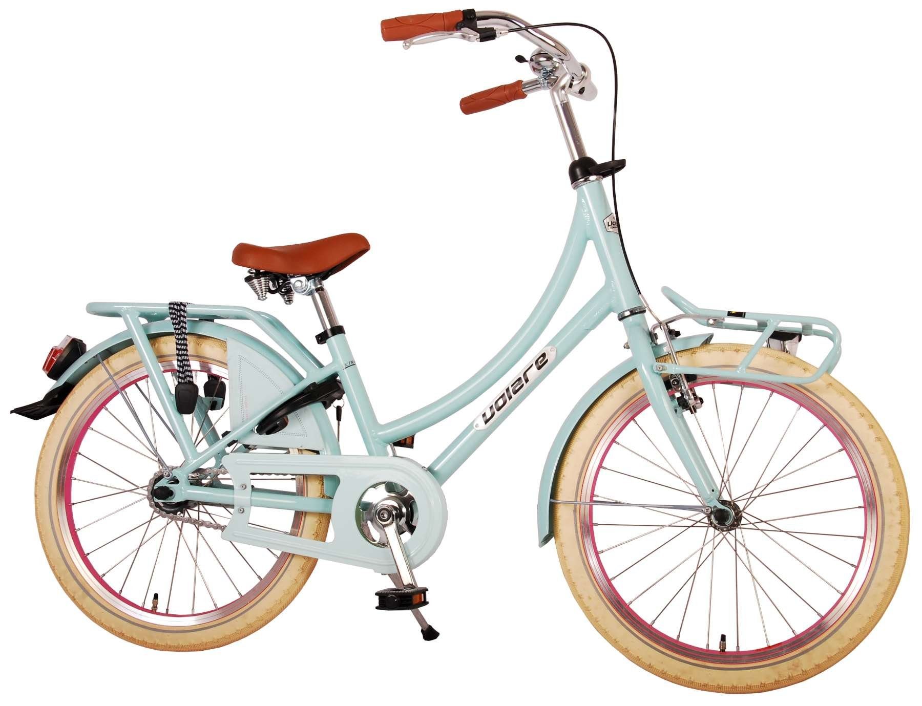 TPFSports Kinderfahrrad Volare Classic Oma 20 Zoll mit Rücktritt + Handbremse, 1 Gang, (Mädchen Fahrrad - Rutschfeste Sicherheitsgriffe), Kinder Fahrrad 20 Zoll mit Ständer Laufrad Mädchen Kinderrad