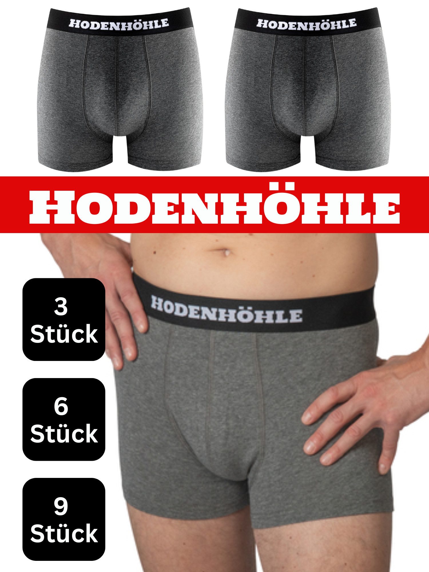 ROOXS Retroshorts Boxershorts Herren 3er Pack – Baumwoll-Stretch, Elastischer Bund, Größen S–XXL