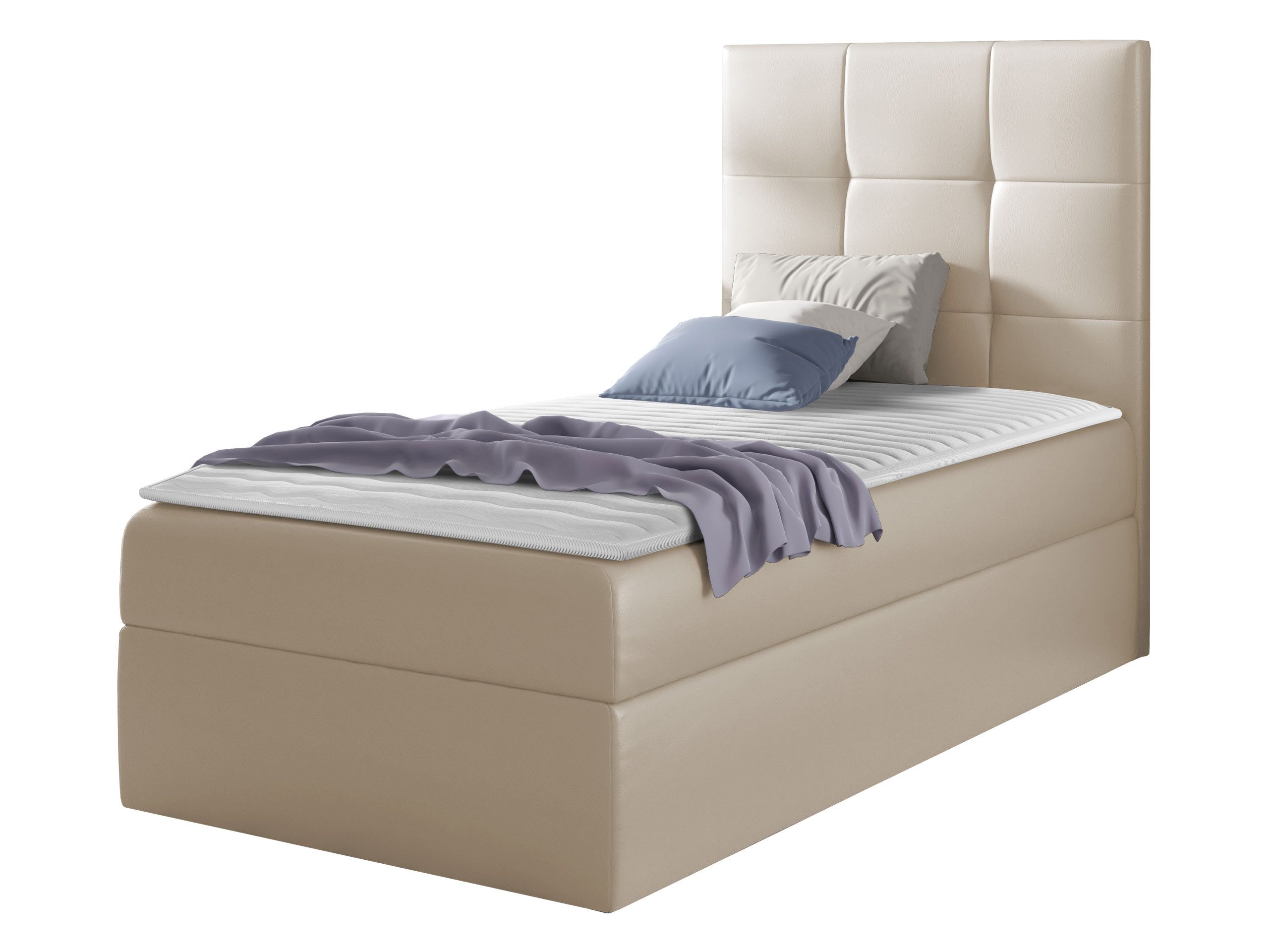 MIRJAN24 Boxspringbett Mini 2 (mit Hauptmatratze, Topper, Kopfteil), 80, 90 günstig online kaufen