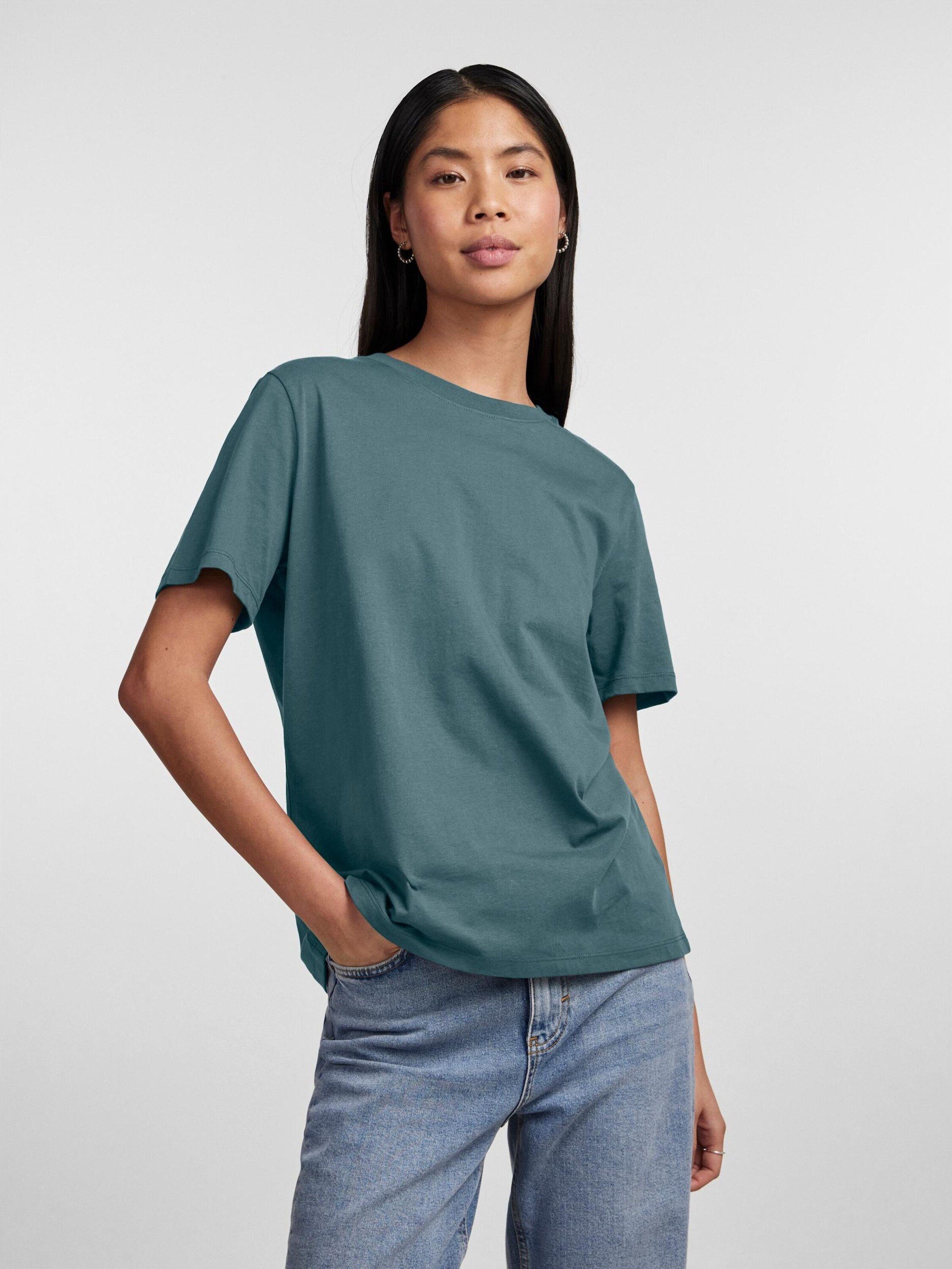 pieces T-Shirt RIA (1-tlg) Plain/ohne Details