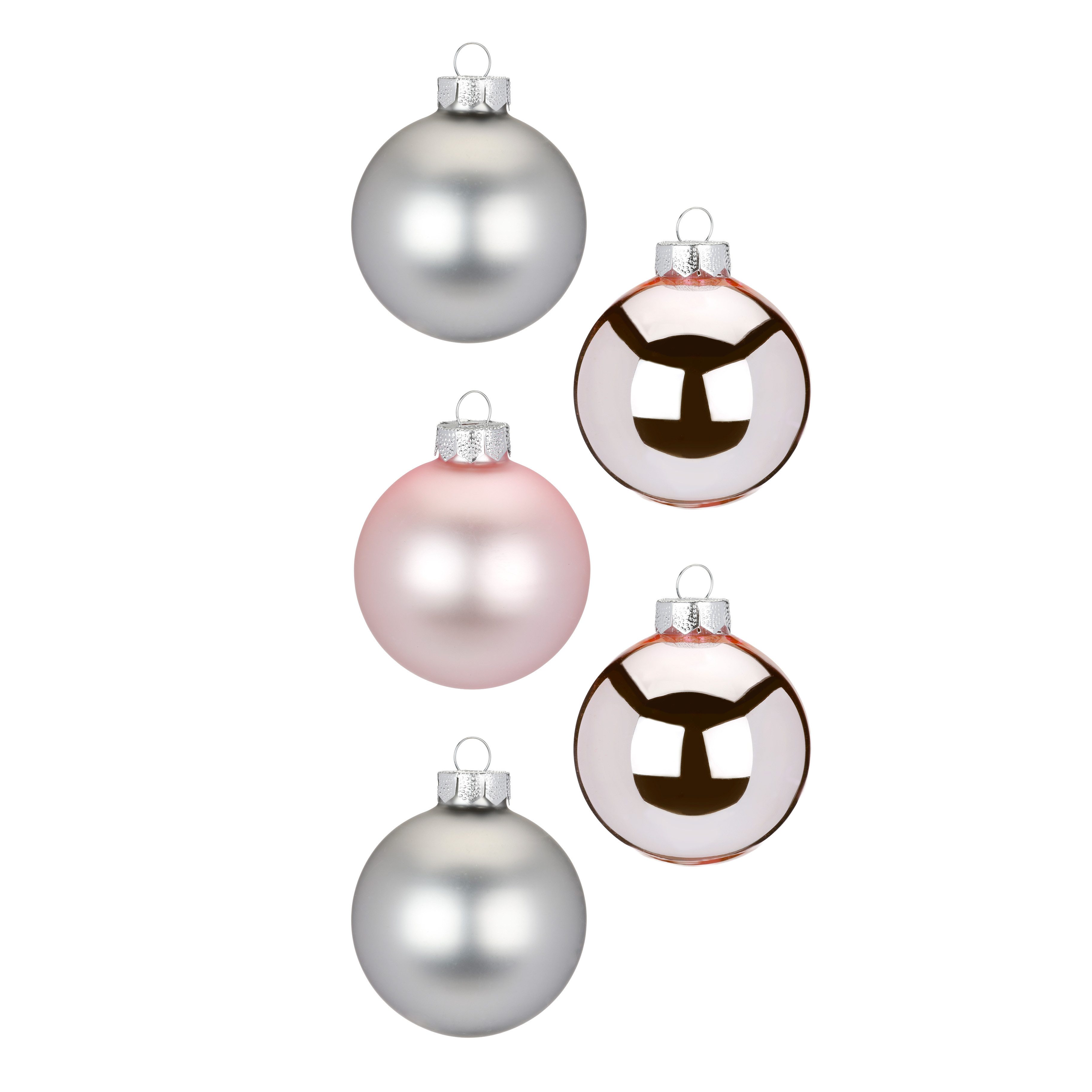 MAGIC by Inge Weihnachtsbaumkugel "Soft Simplicity", aus Glas, 28 Kugeln 6 cm, mit 100 Aufhängern