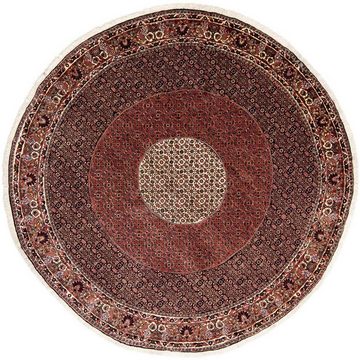 Orientteppich Perser - Bidjar rund - 260 x 260 cm - dunkelrot, morgenland, rund, Höhe: 15 mm, Wohnzimmer, Handgeknüpft, Einzelstück mit Zertifikat