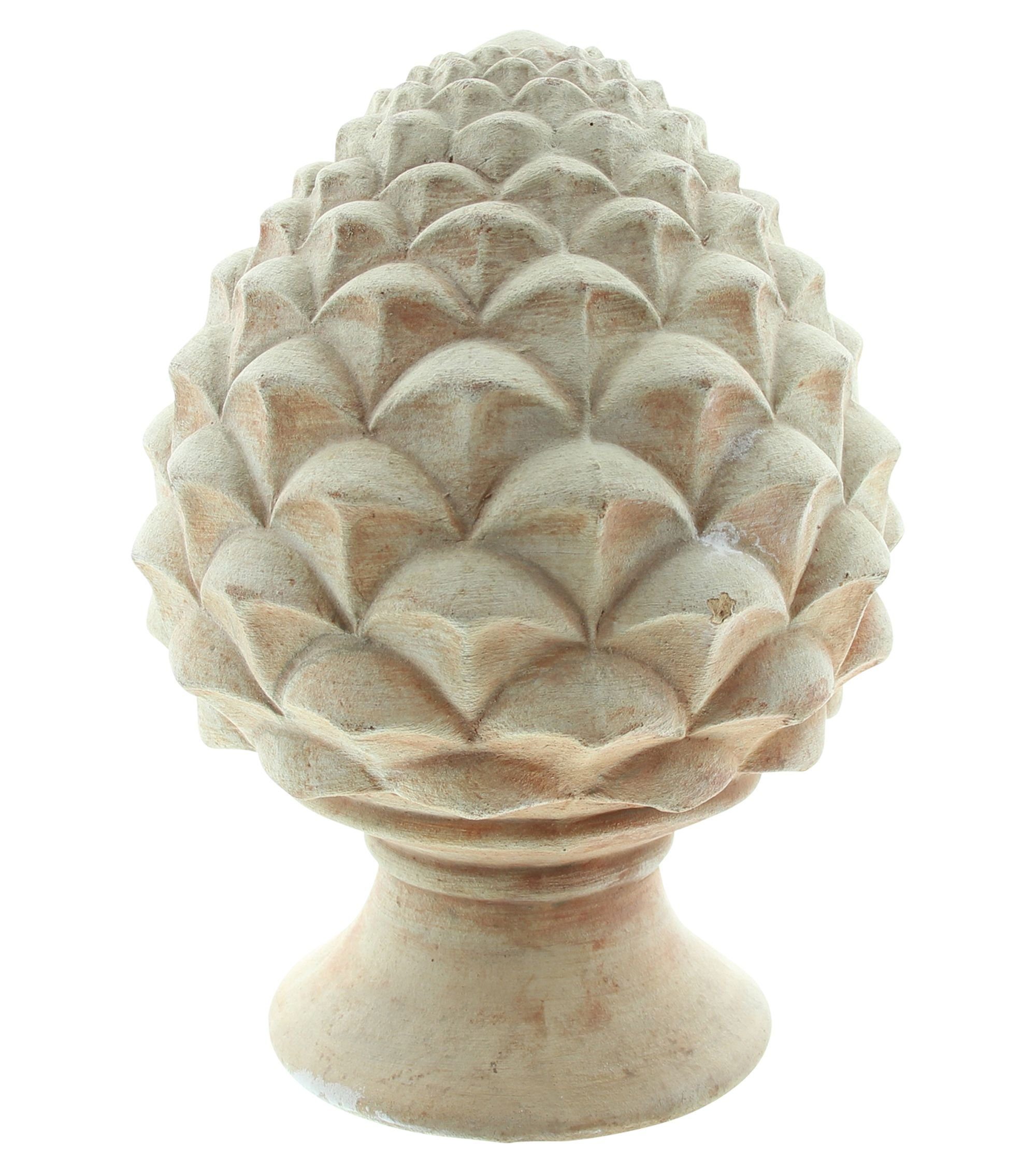 Dekoleidenschaft Gartenfigur Zapfen "Pigna" aus Terracotta, 28 cm hoch, med günstig online kaufen
