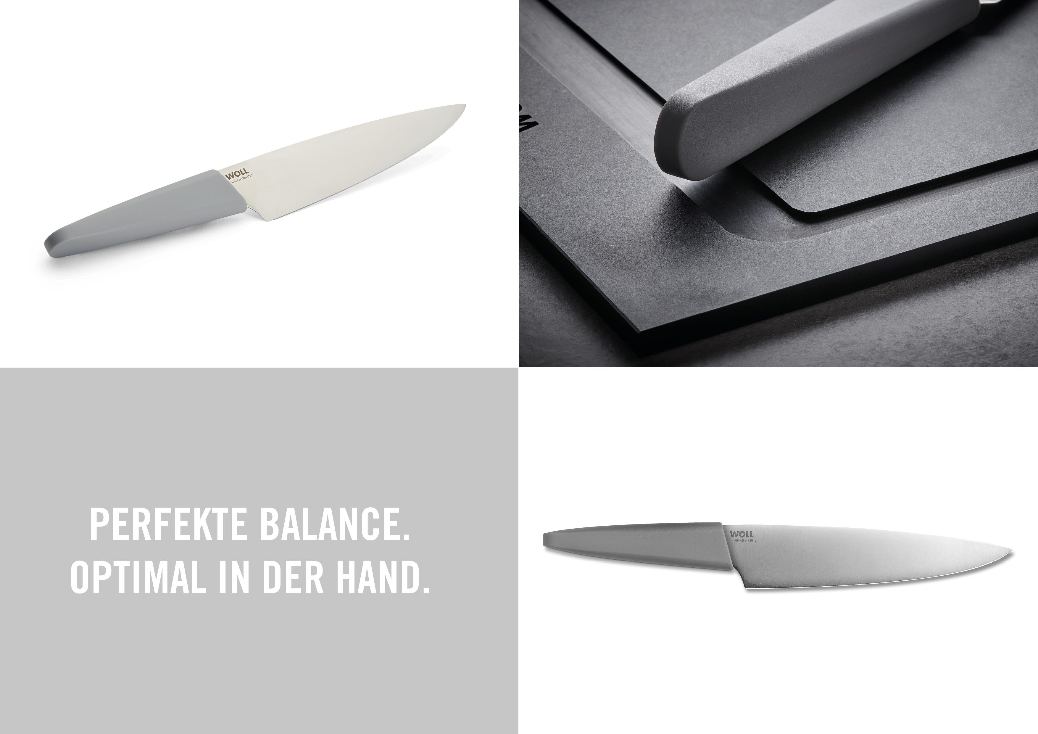 WOLL Kochmesser Cutting Edge, aus deutschem Edelstahl gemäß DIN 1.4116