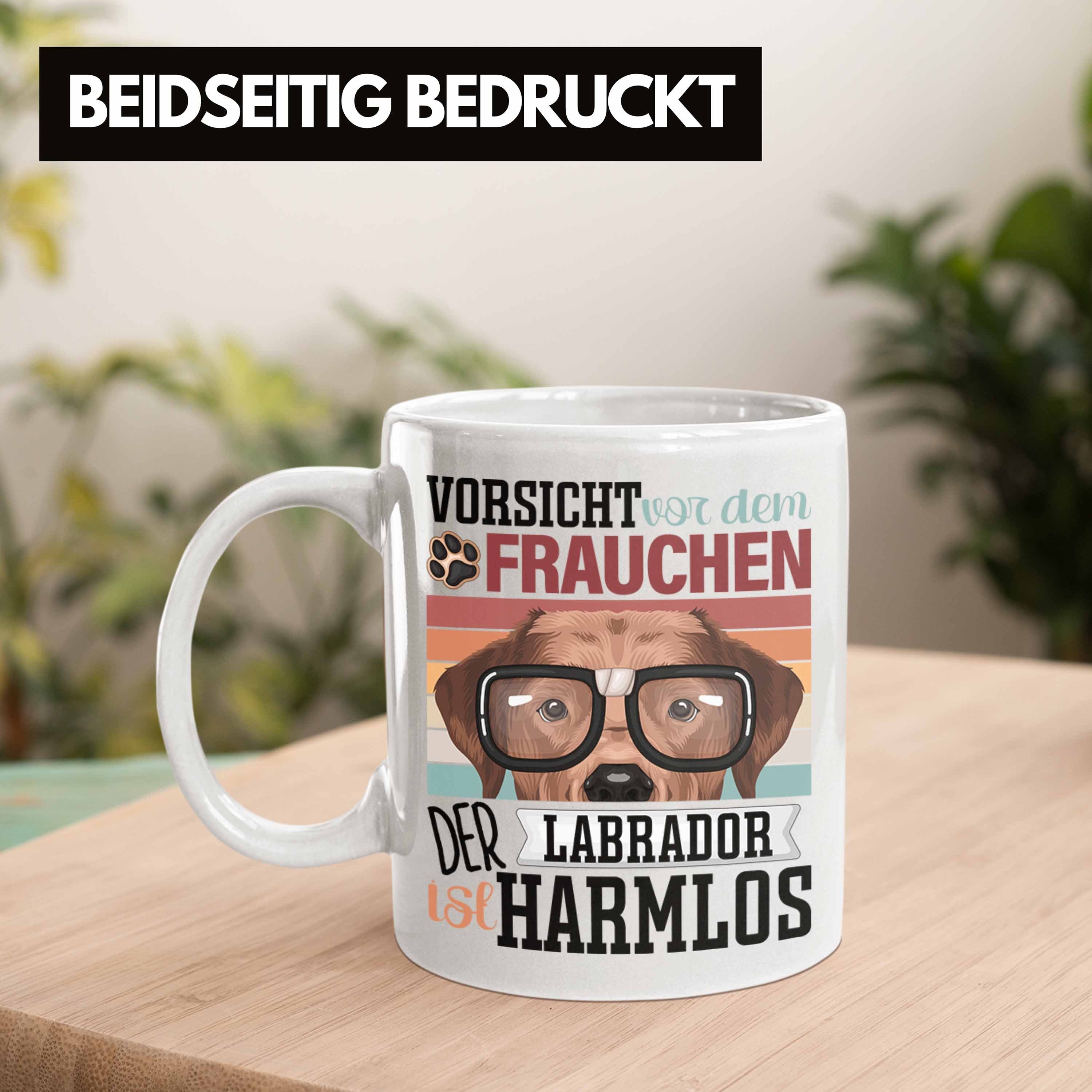 Geschenkid Labrador Trendation Besitzerin Geschenk Frauchen Weiss Tasse Spruch Tasse Lustiger
