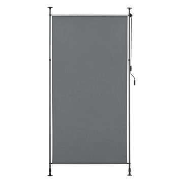 pro.tec Senkrechtmarkise »Cimarra« Outdoor-Sichtschutz Dunkelgrau 120 x 270 cm