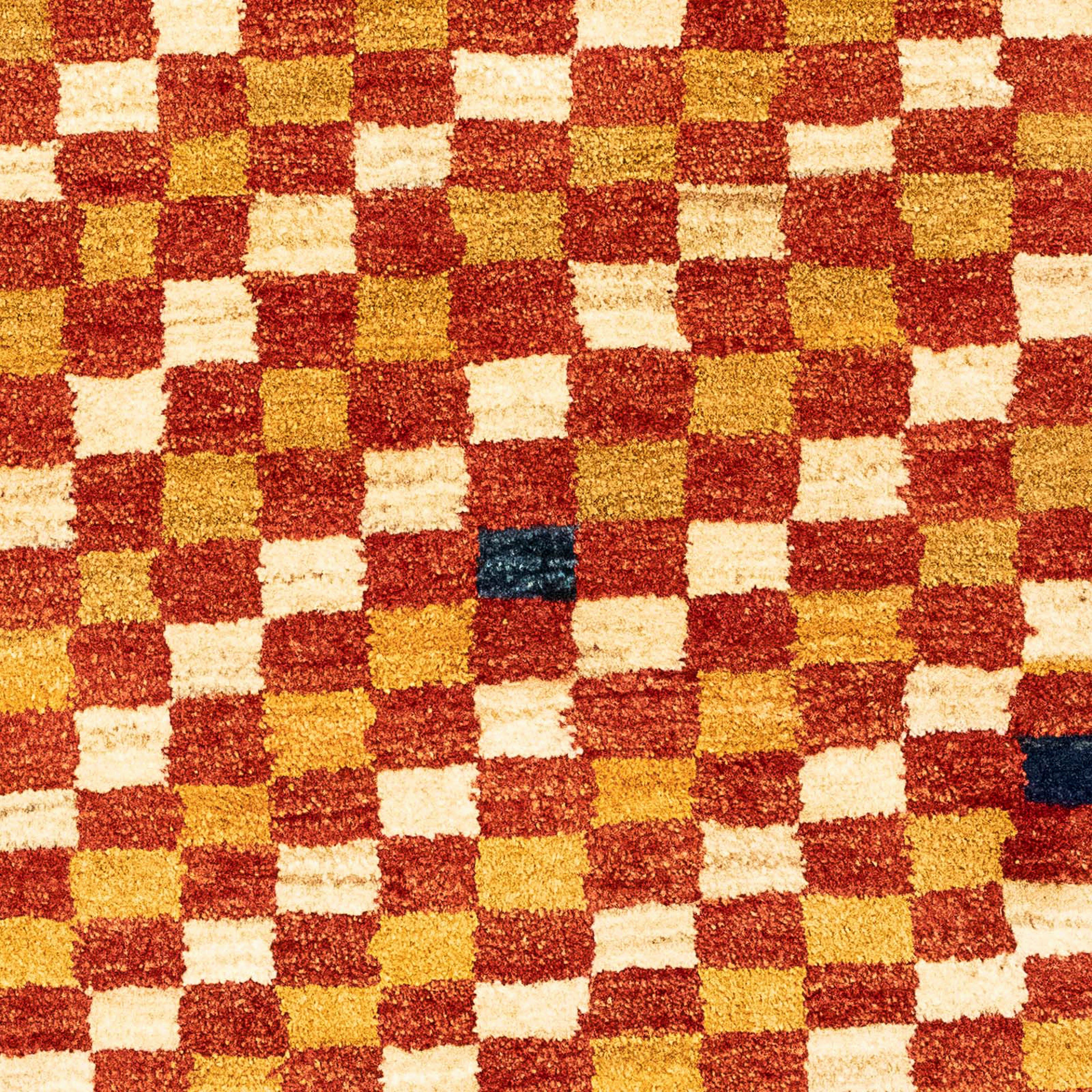 Wollteppich Gabbeh - - Perser rost, - Handgeknüpft, 72 140 rechteckig, Wohnzimmer, Zertifikat x 18 Höhe: morgenland, mit mm, Einzelstück cm