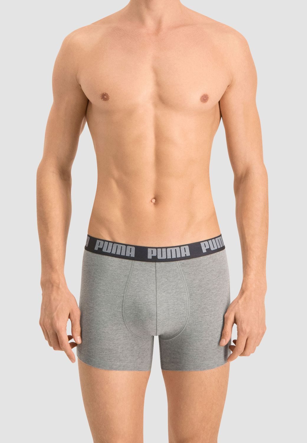 PUMA BODYWEAR Boxershorts Everyday Comfort Cotton Stretch (Mehrpack) ohne Eingriff, Logo-Bund