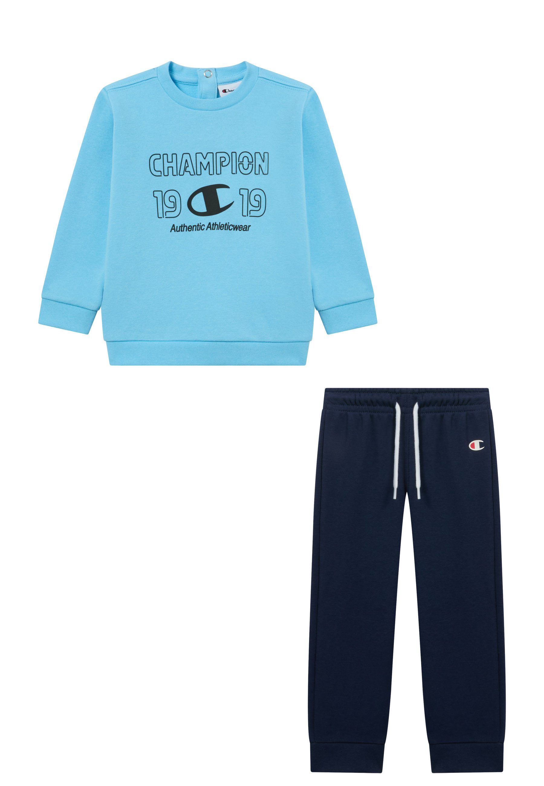 Champion Jogginganzug Toddler Graphic Terry Crewneck Sweatsuit (2-tlg), für Babys, aus Baumwolle und Polyester