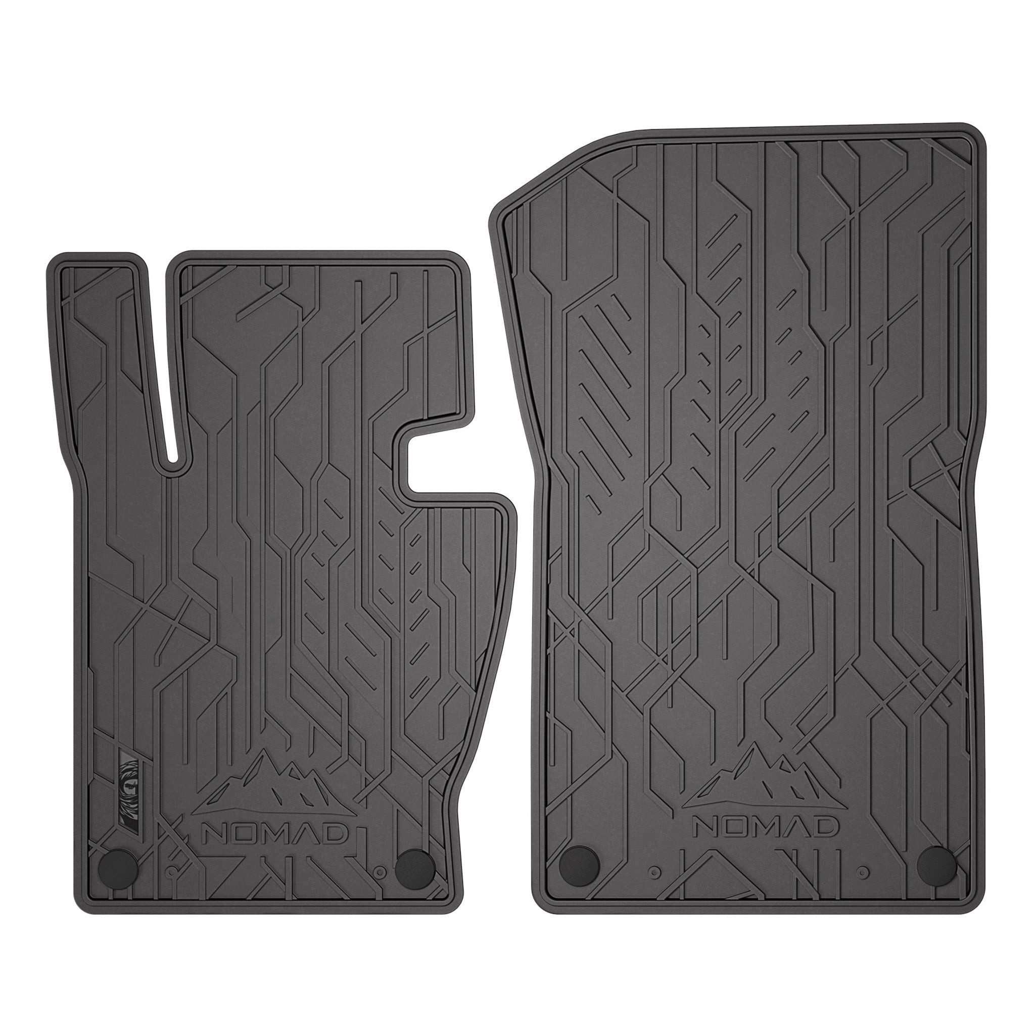 OMAC Auto-Fußmatten Gummimatten Antirutsch für BMW X3 E83 2003-10 Automatten Schwarz 2 tlg, für BMW X3 E83 2003-2010 BMW X3 E83 2003-2010, Antirutsch,Wasserfest,Einfache Installation