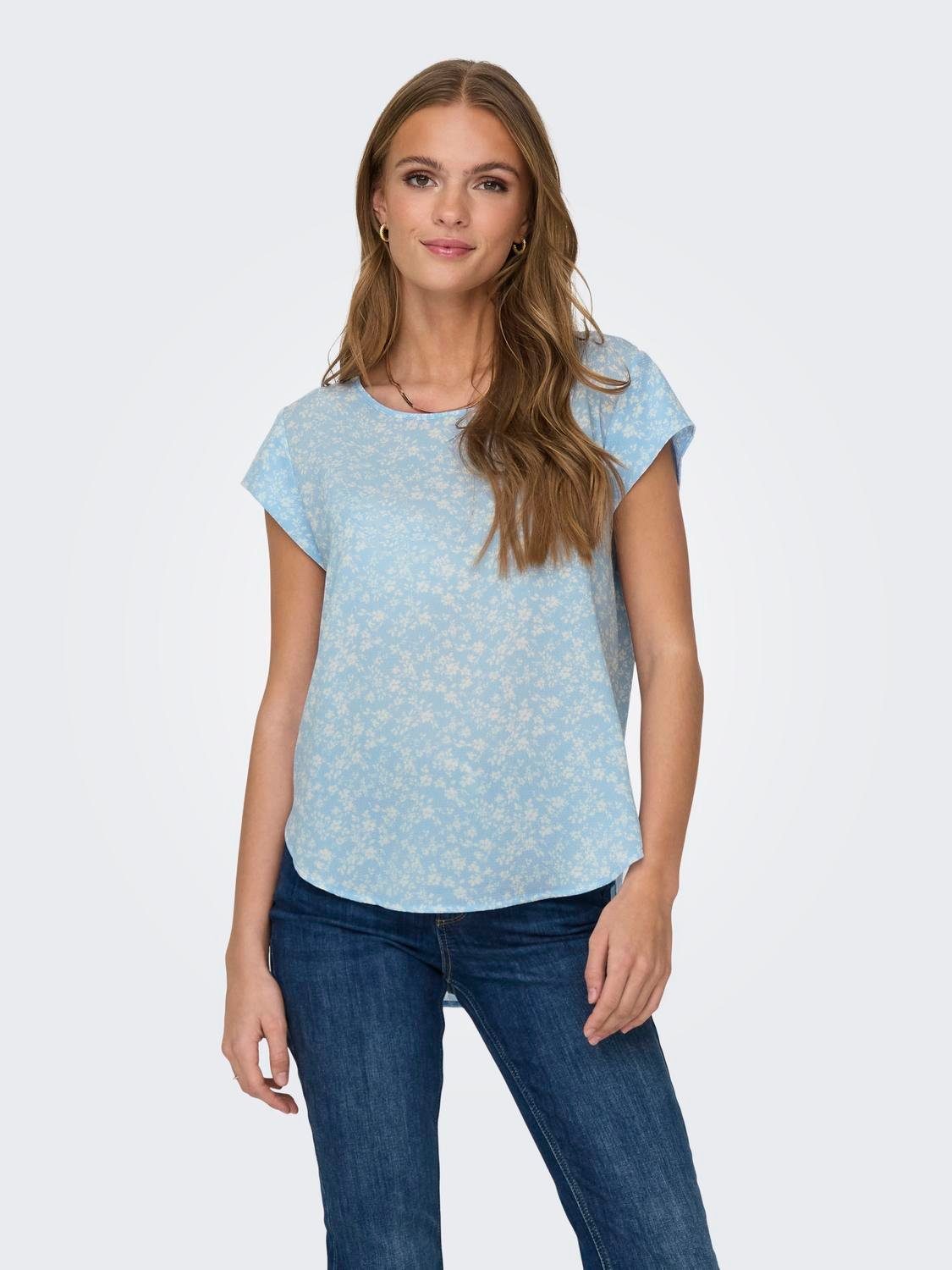ONLY Shirtbluse ONLVIC S/S AOP TOP günstig online kaufen