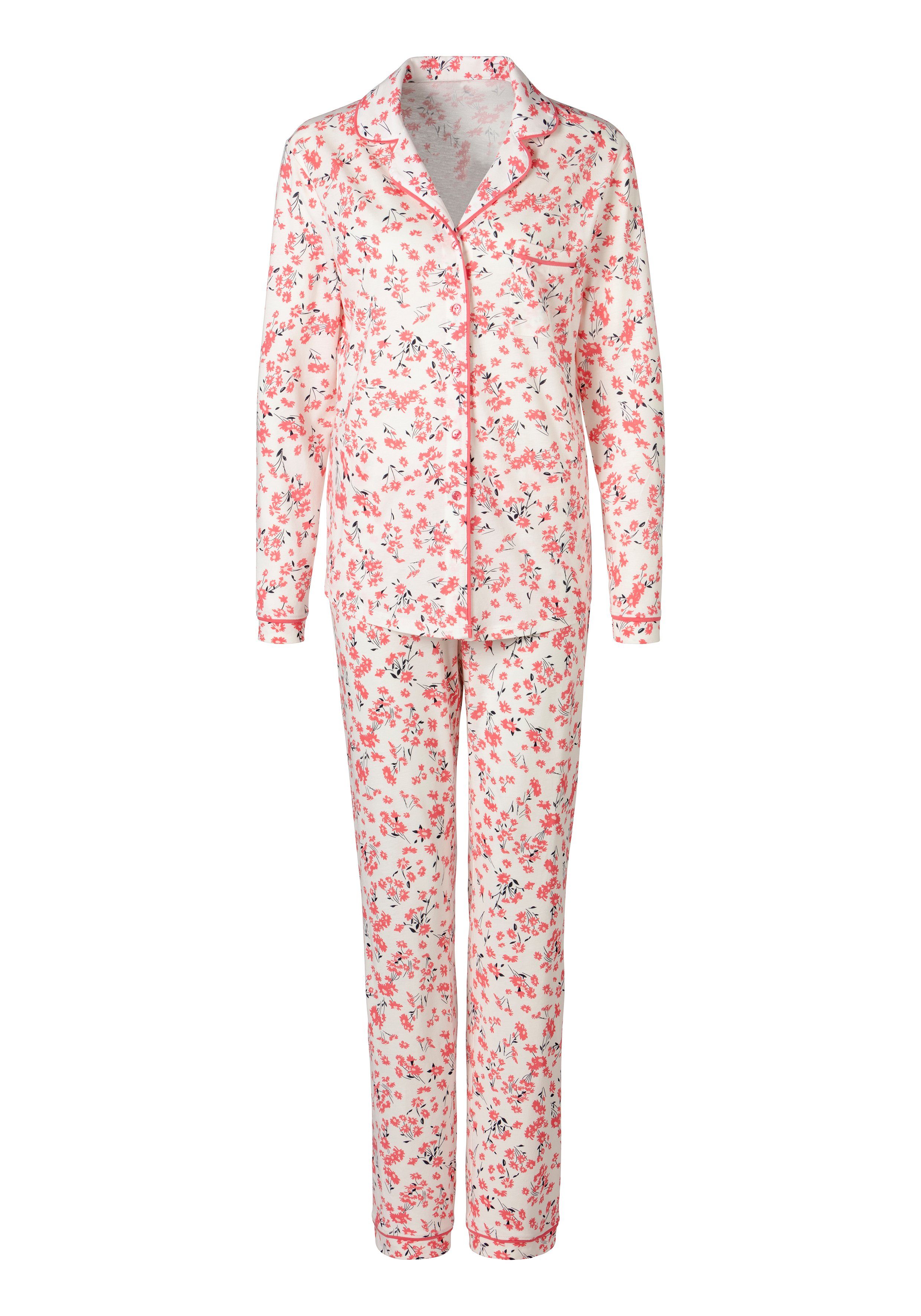 s.Oliver Pyjama (Set, 2 tlg) mit abgesetzten Paspel-Details
