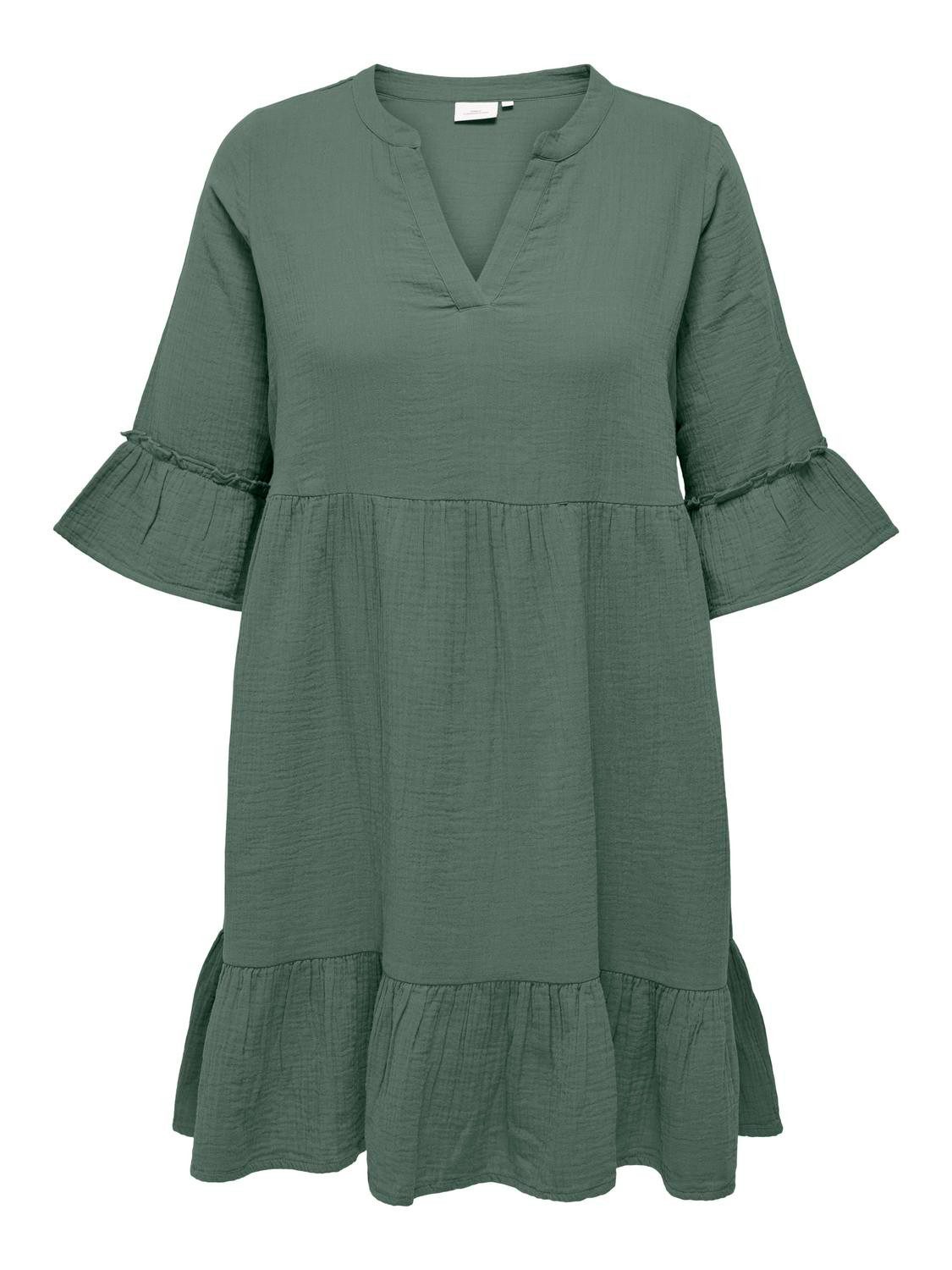 ONLY CARMAKOMA Tunikakleid CARTHYRA LIFE PEPLUM DRESS WVN Sommerkleid günstig online kaufen