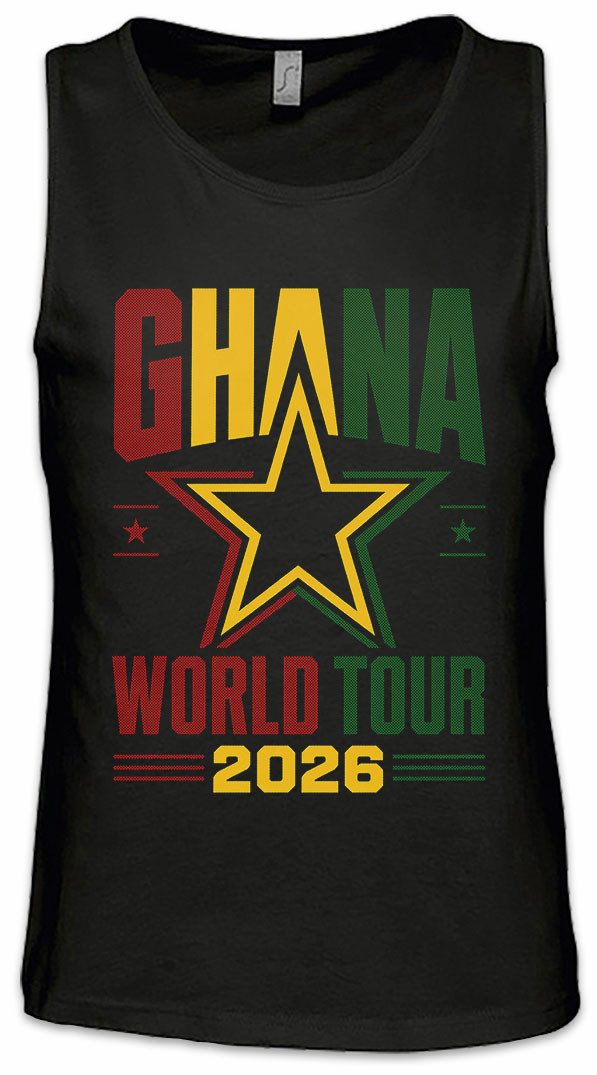 Urban Backwoods Tanktop Team Ghana 2 Ärmelloses T-Shirt Afrika Africa Fußball WM Soccer Turnier 2026 Weltmeisterschaft Fan