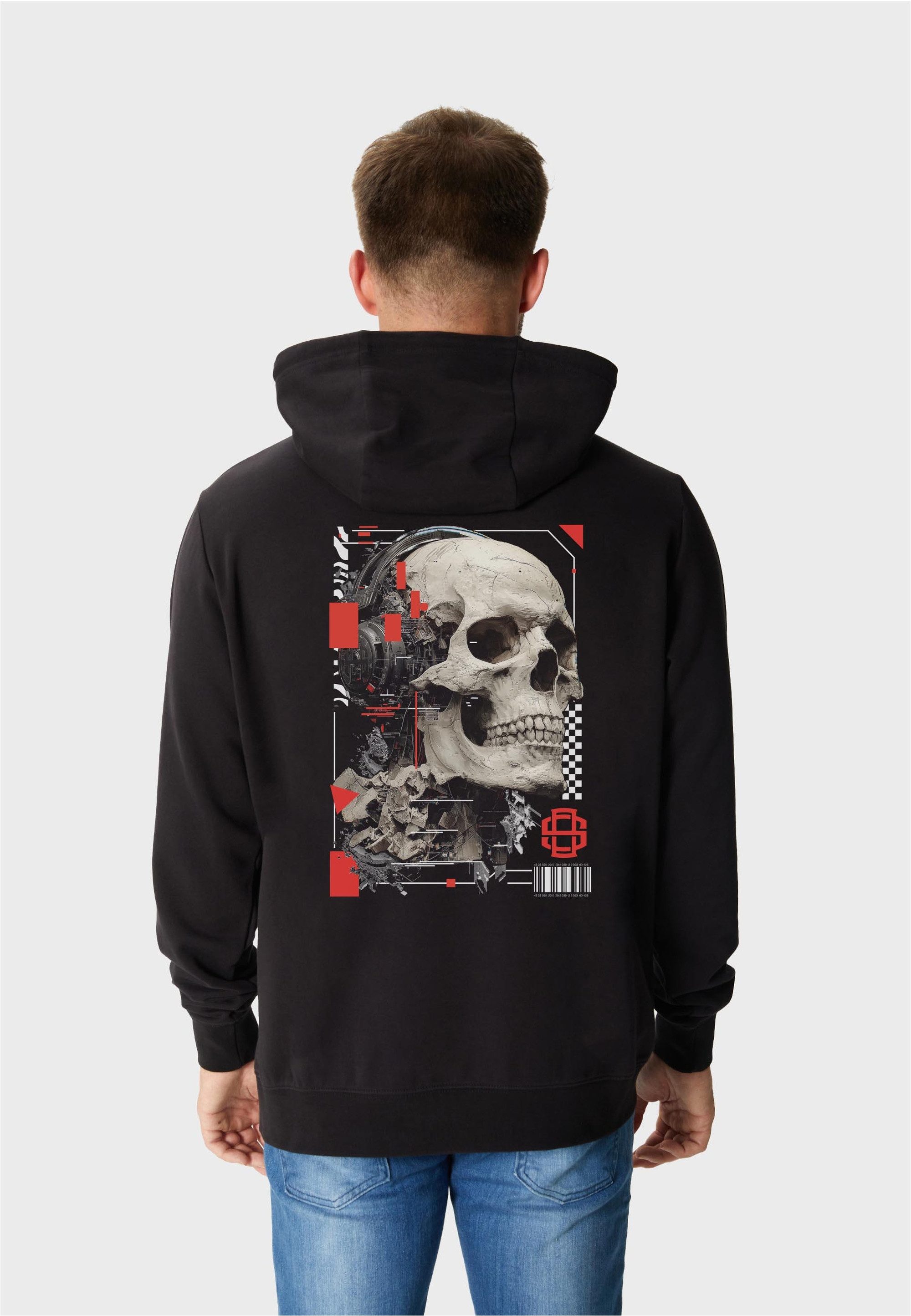 Oldskull Kapuzensweatshirt Xtreme skull headphones mit modernem Motivprint