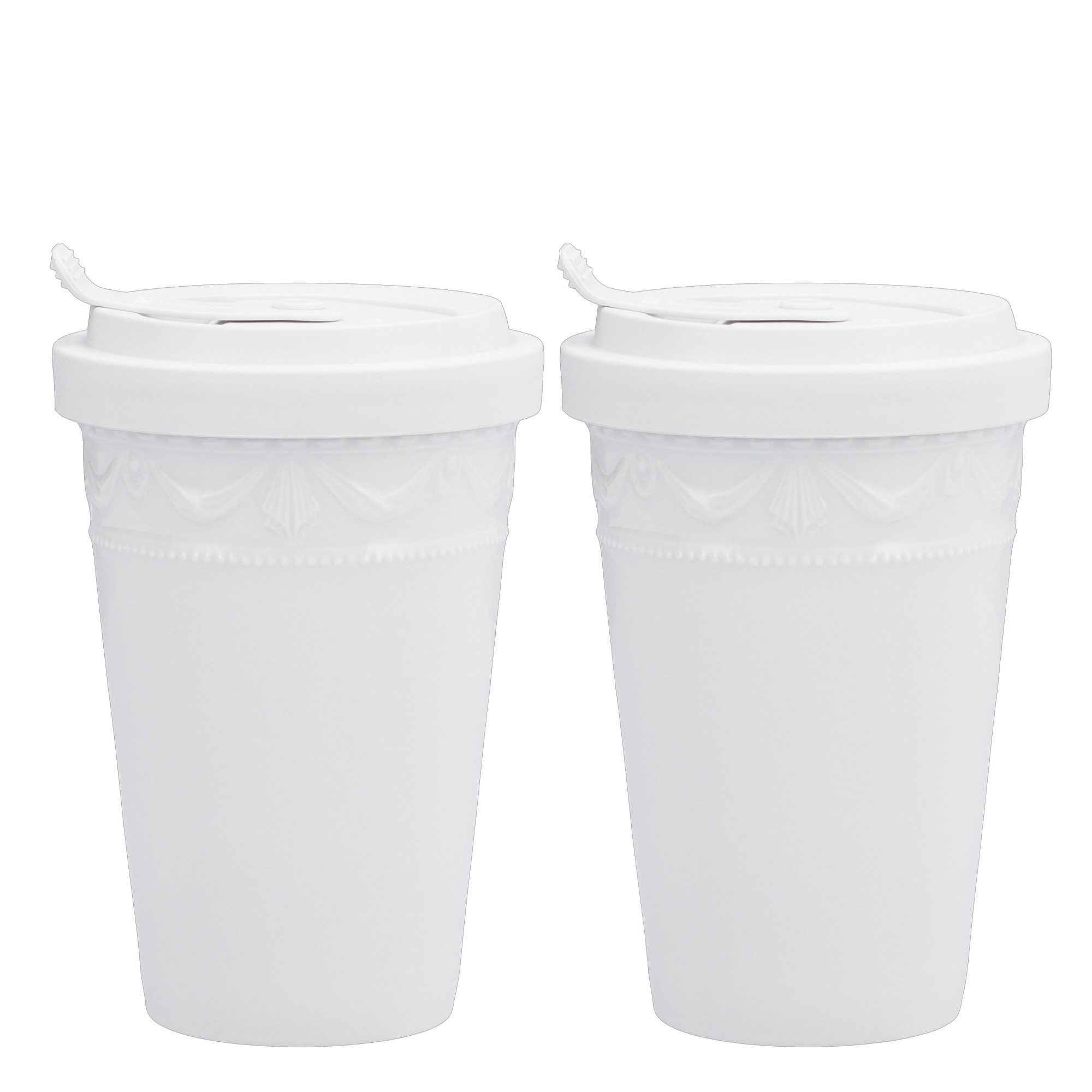 KPM Berlin Teller KPM KURLAND 'KPM TO GO' Duo-Set Weiss